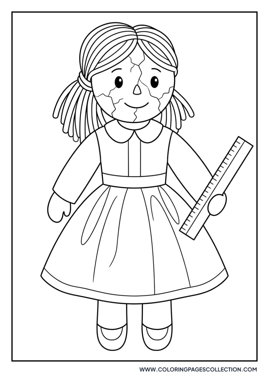 Miss Delight with Her Ruler