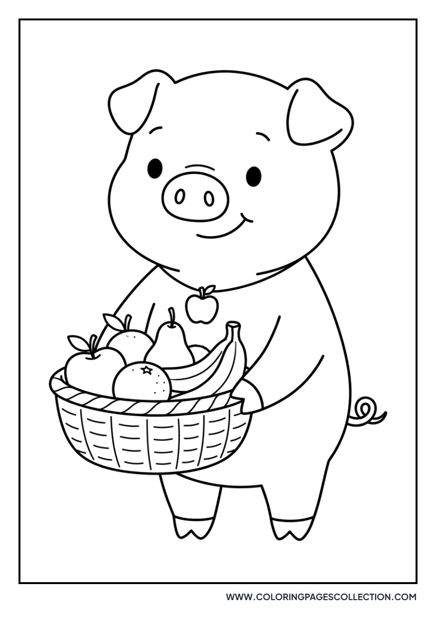 PickyPiggy with Food Basket