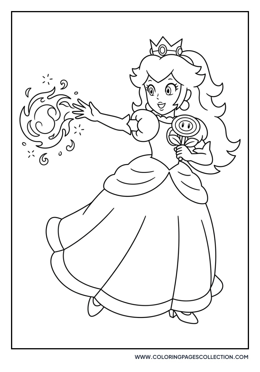 Fire Princess Peach