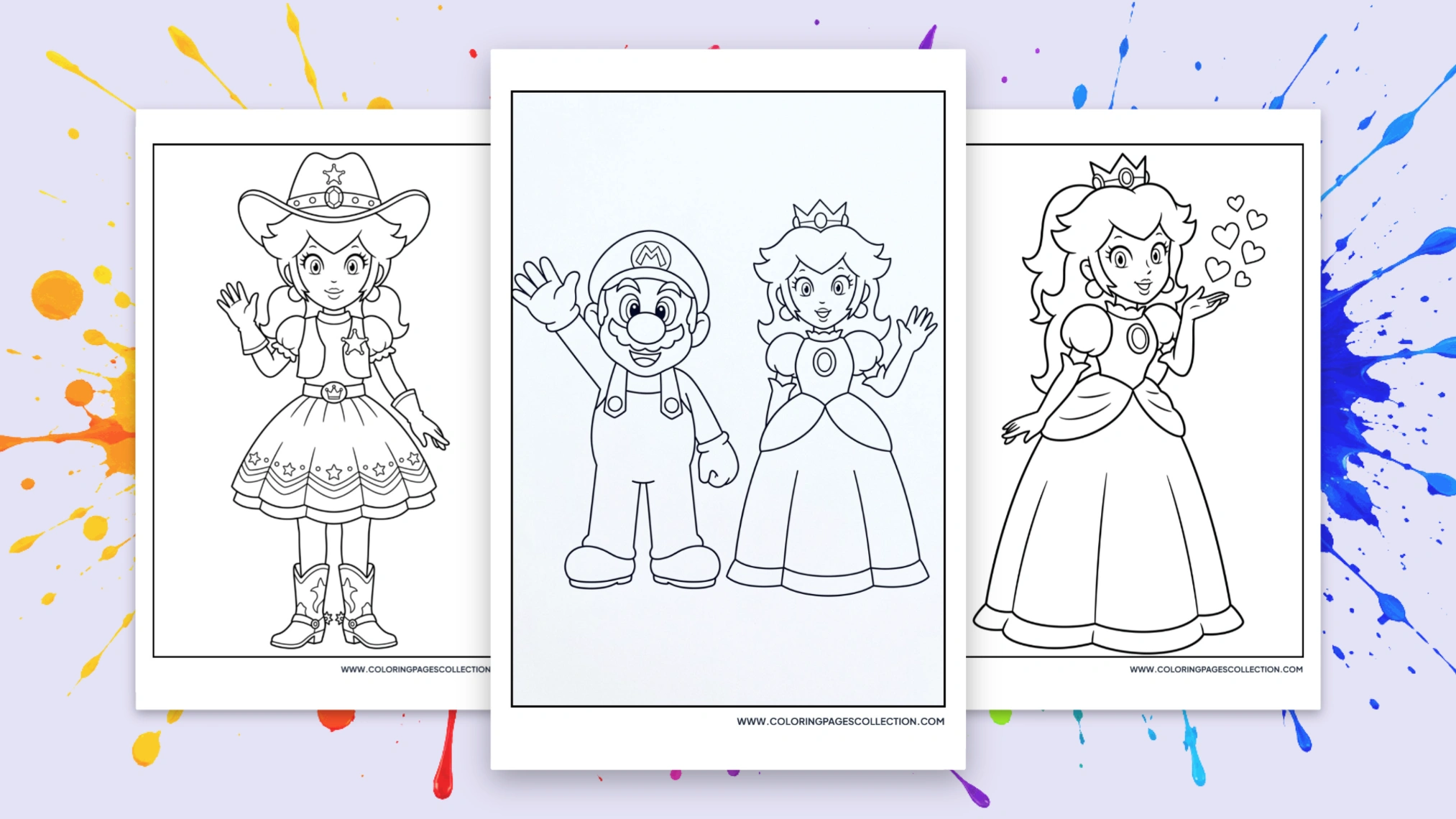 65 Free Printable Princess Peach Coloring Pages