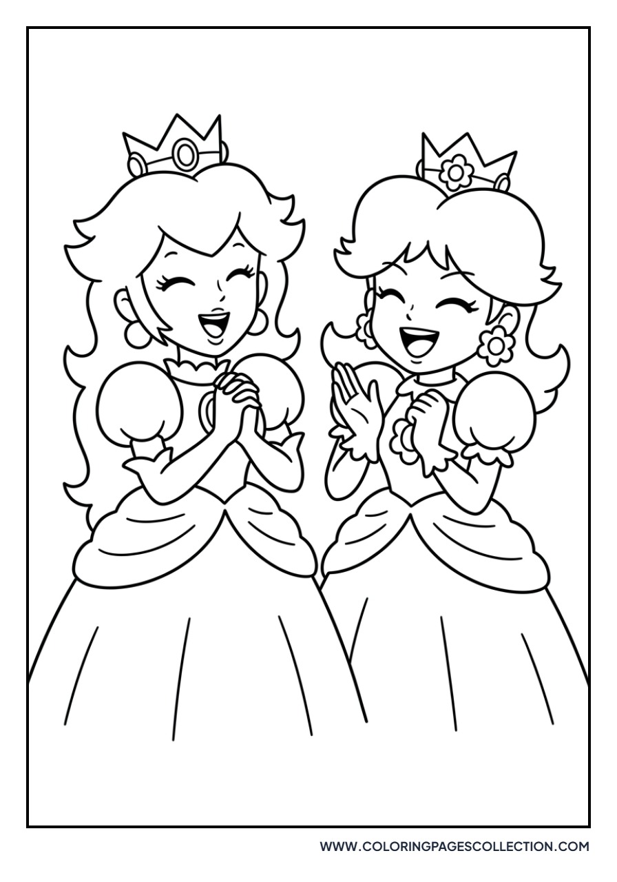Peach and Daisy