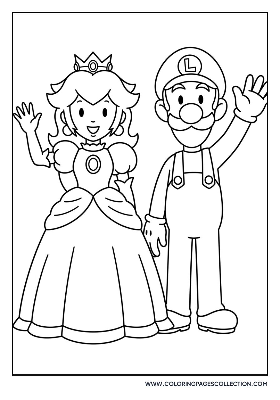 Peach and Luigi