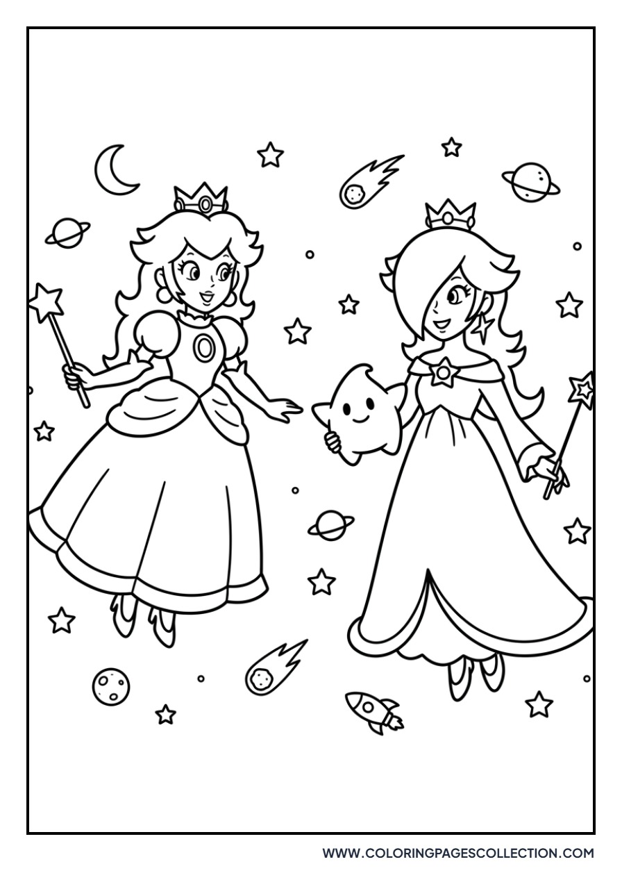 Peach and Rosalina