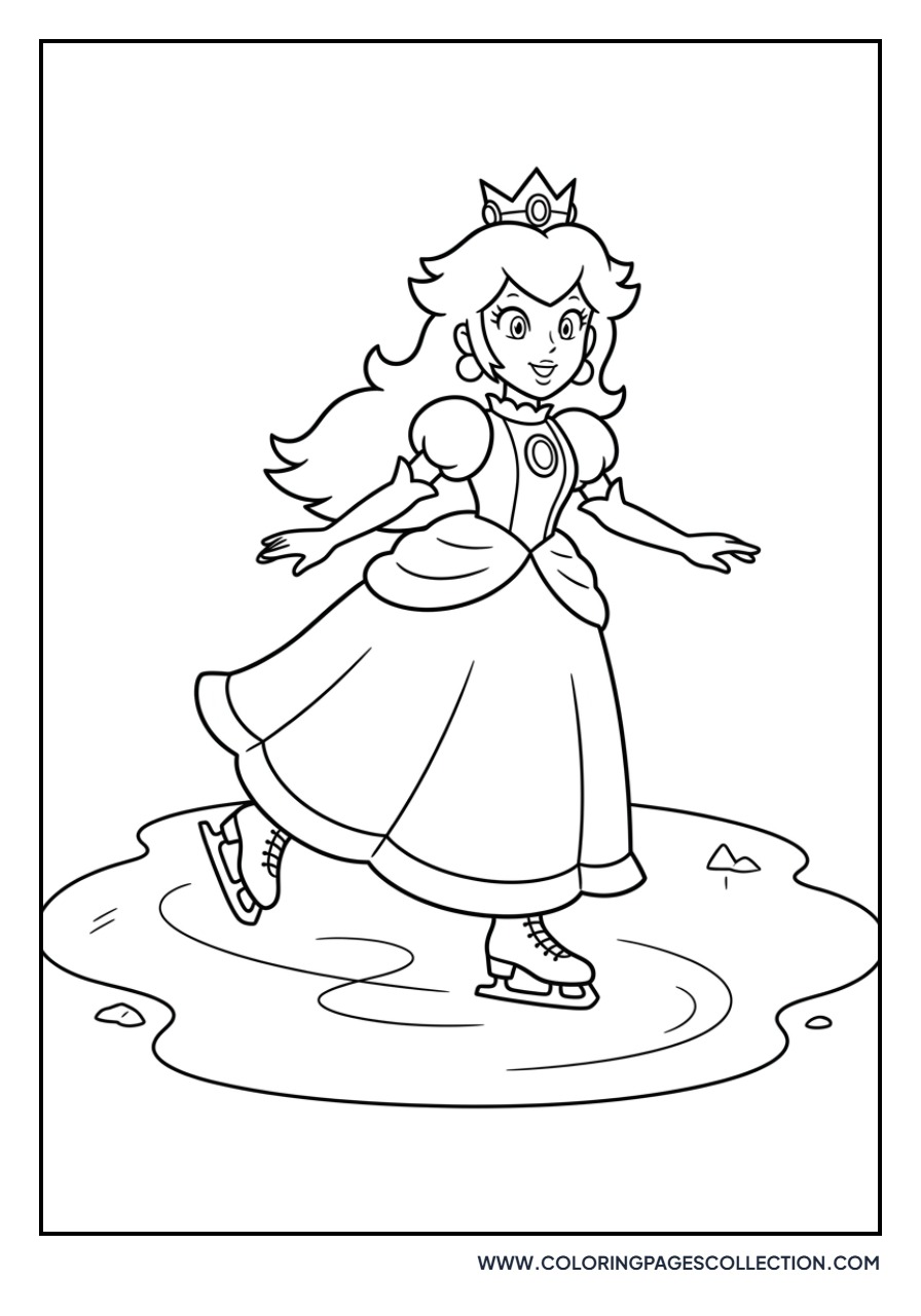Peach Ice Skating