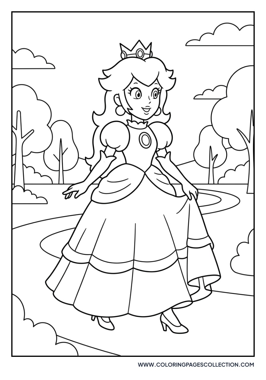 Peach in a Park