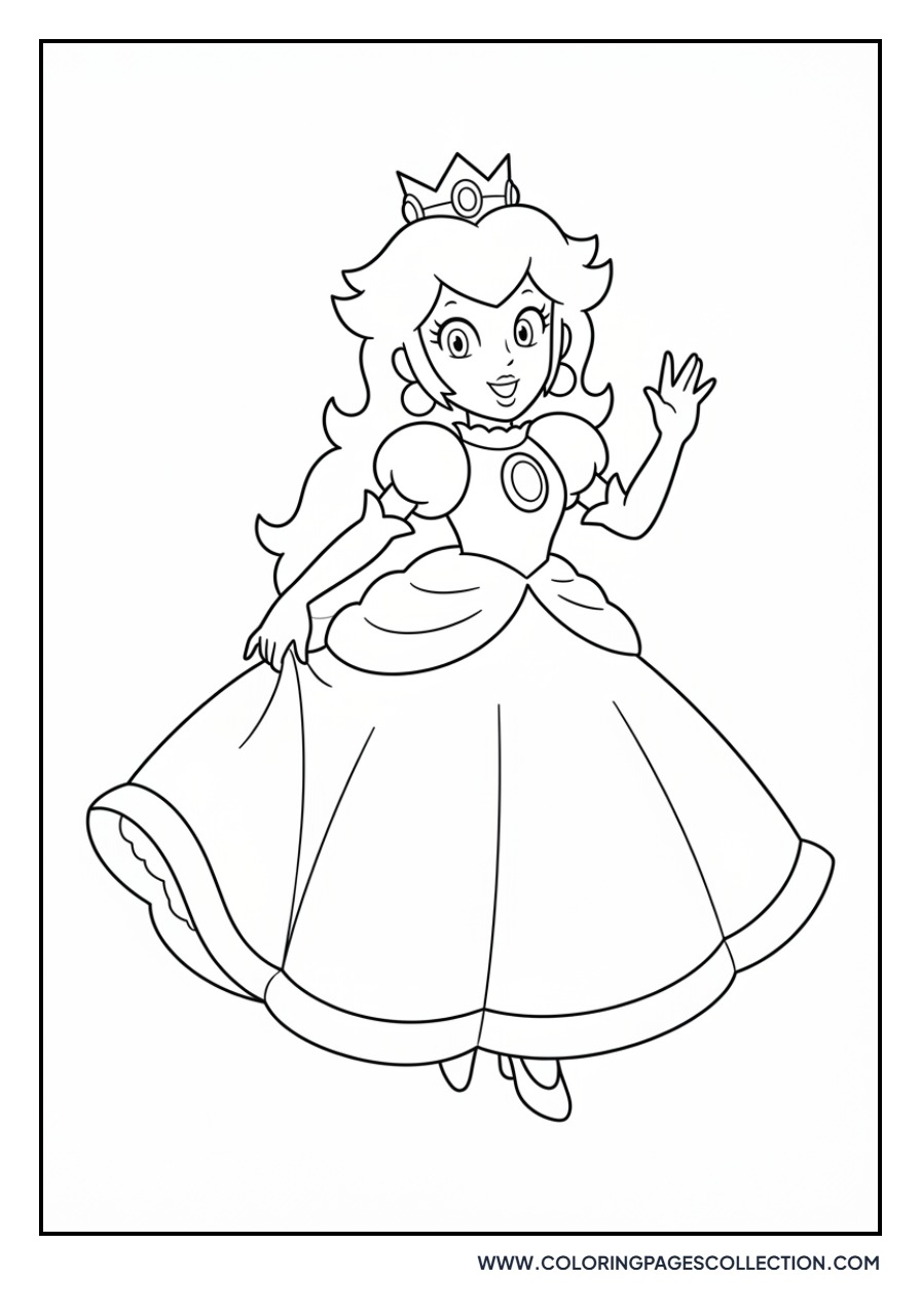 Peach in a Pink Dress