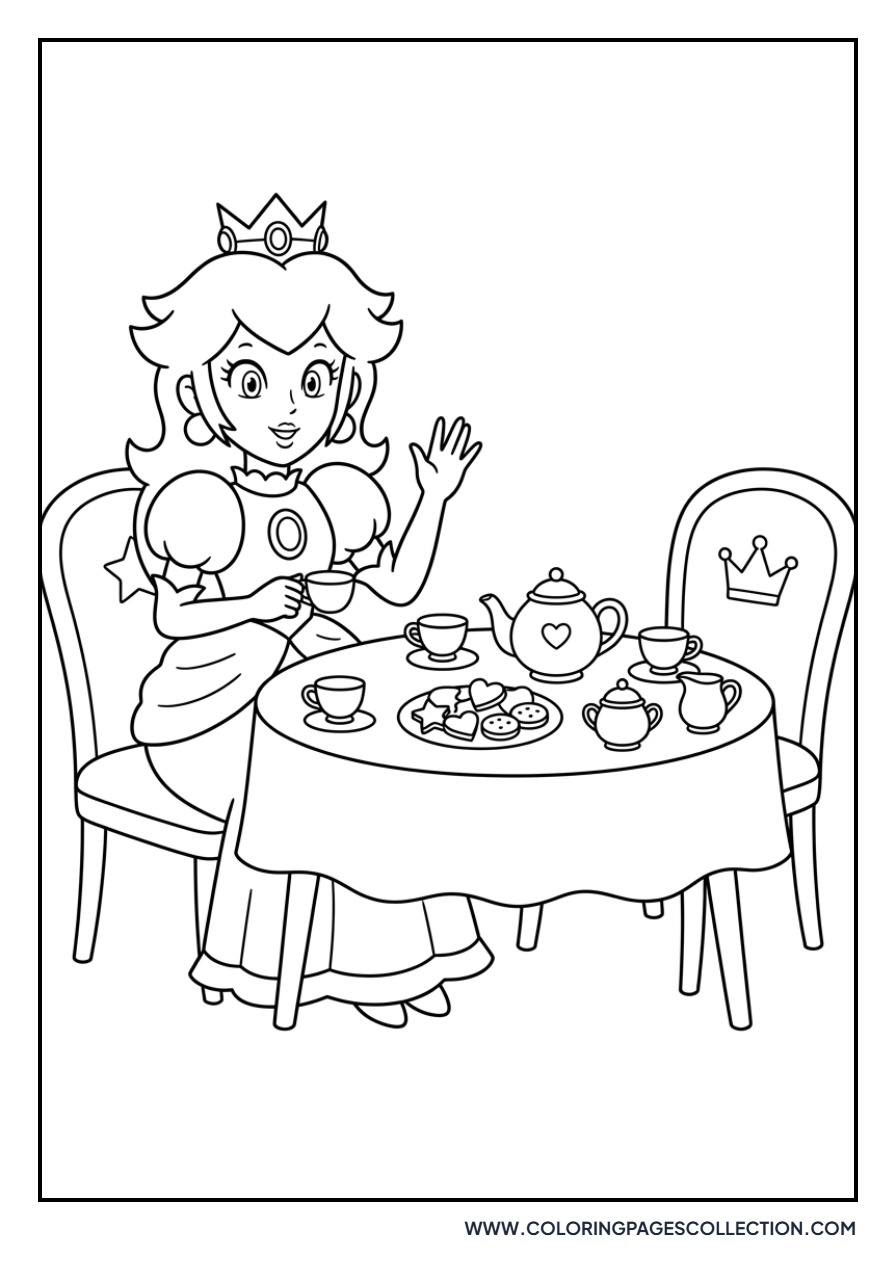Peach in a Tea Party