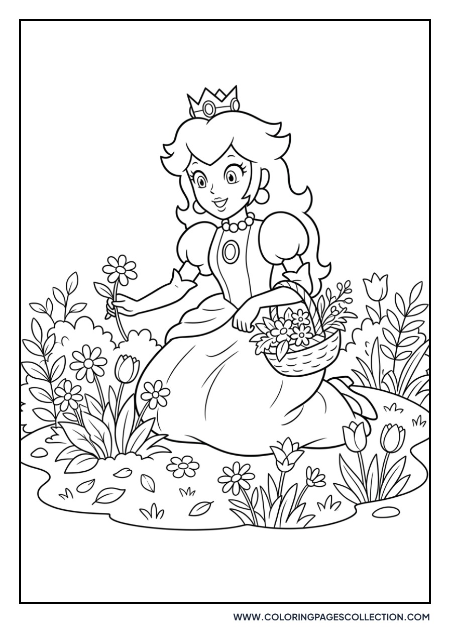 Peach in the Garden