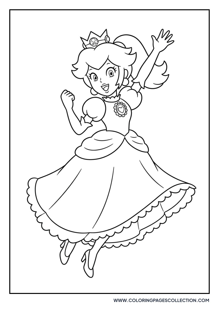 Peach Jumping High