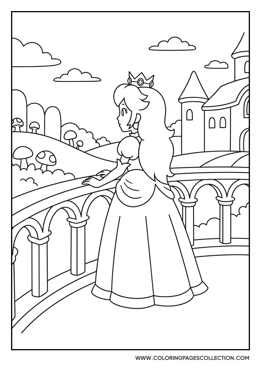 Peach on the Balcony