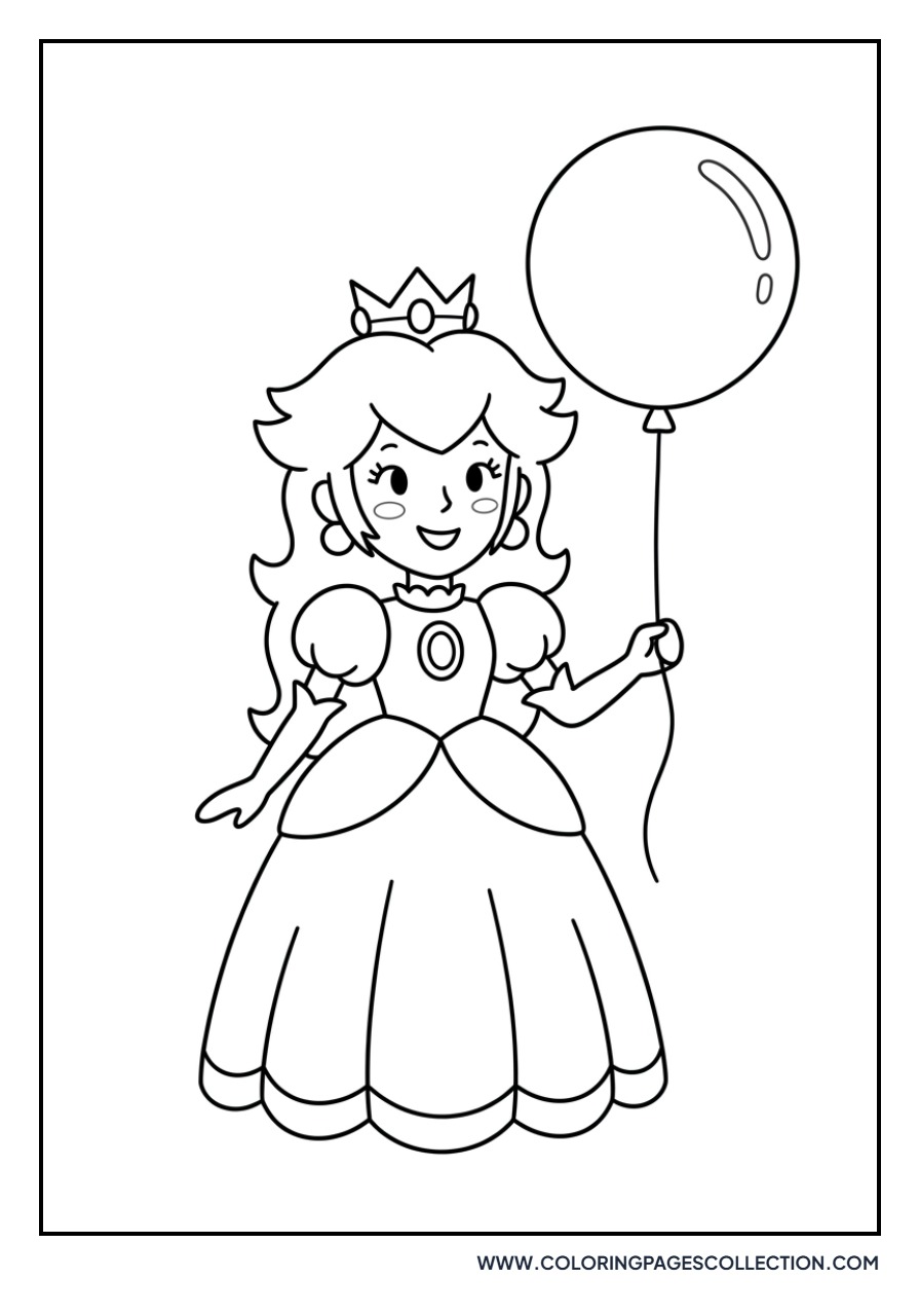 Peach with a Balloon