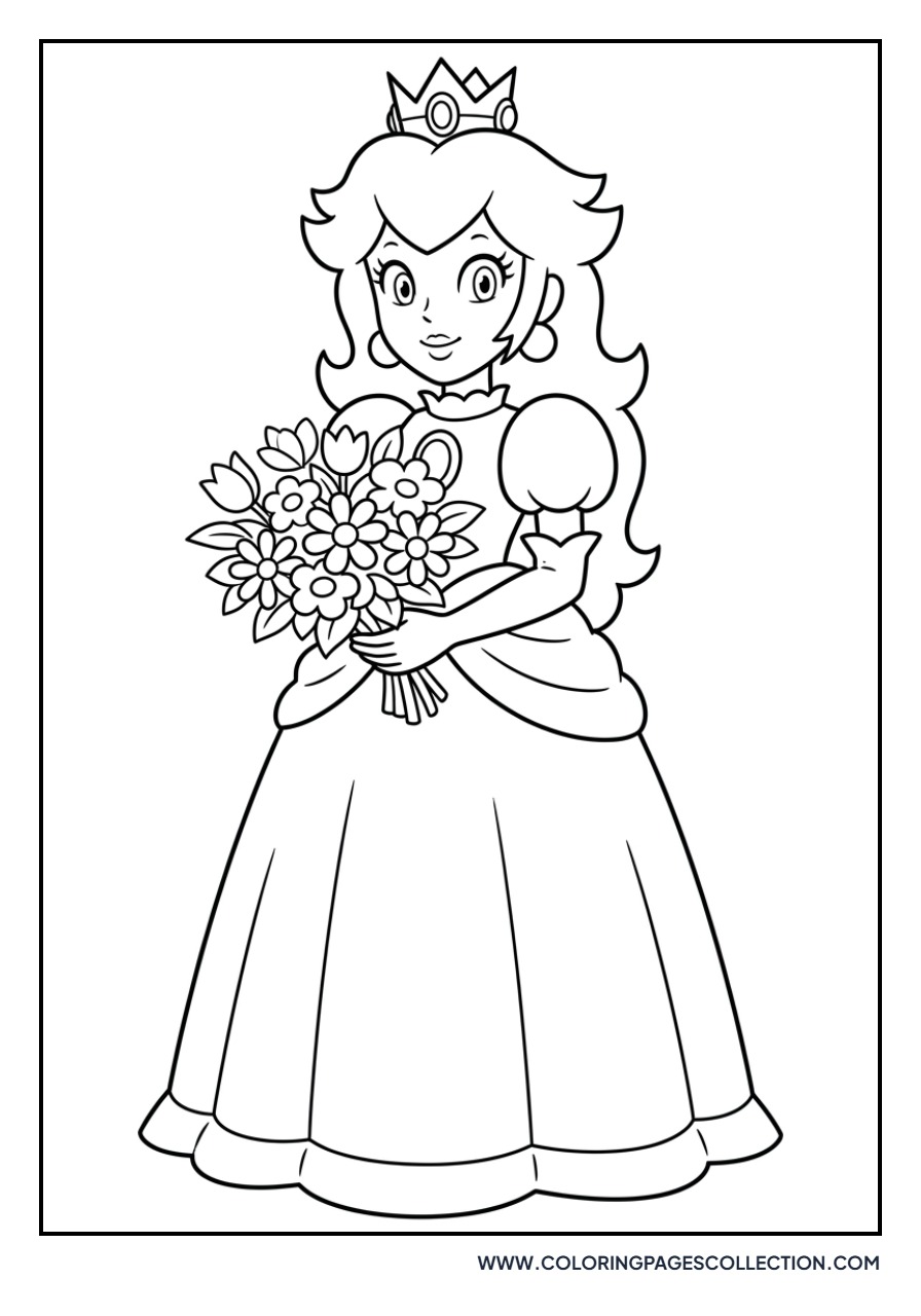 Peach with a Bouquet