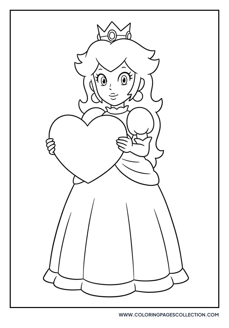 Peach with a Heart
