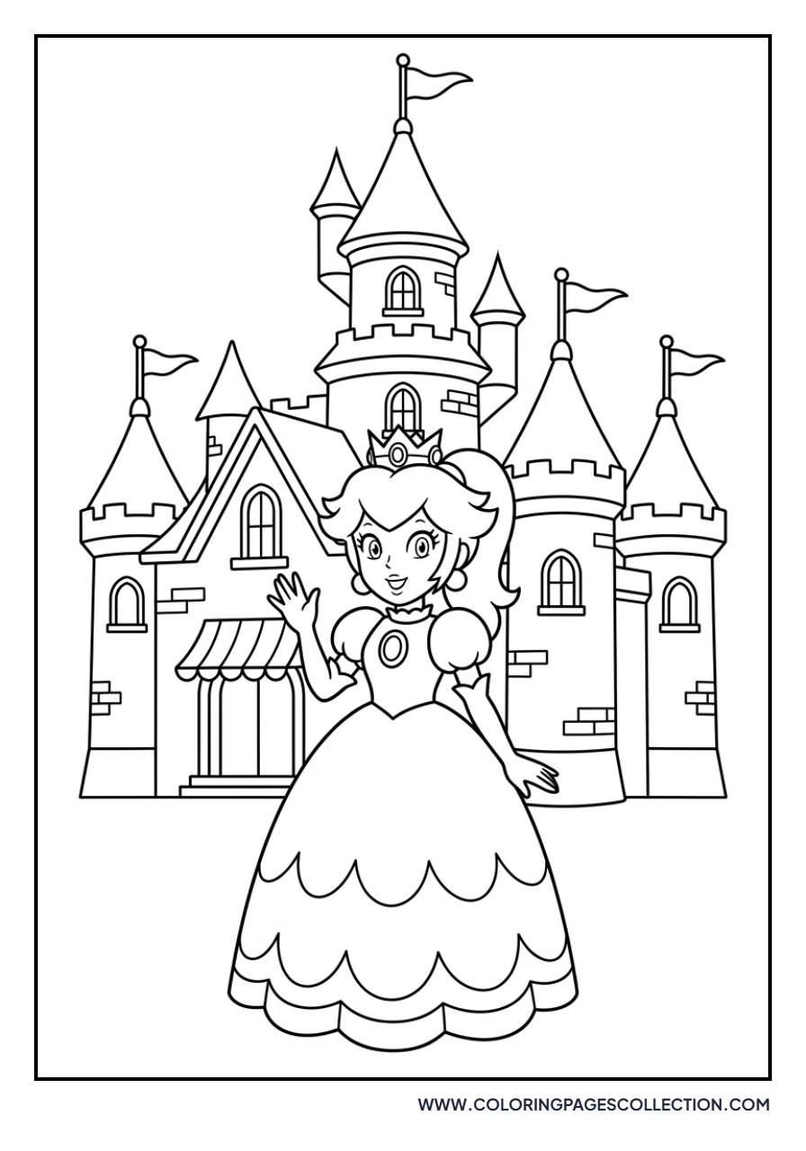 Princess Peach at the Castle