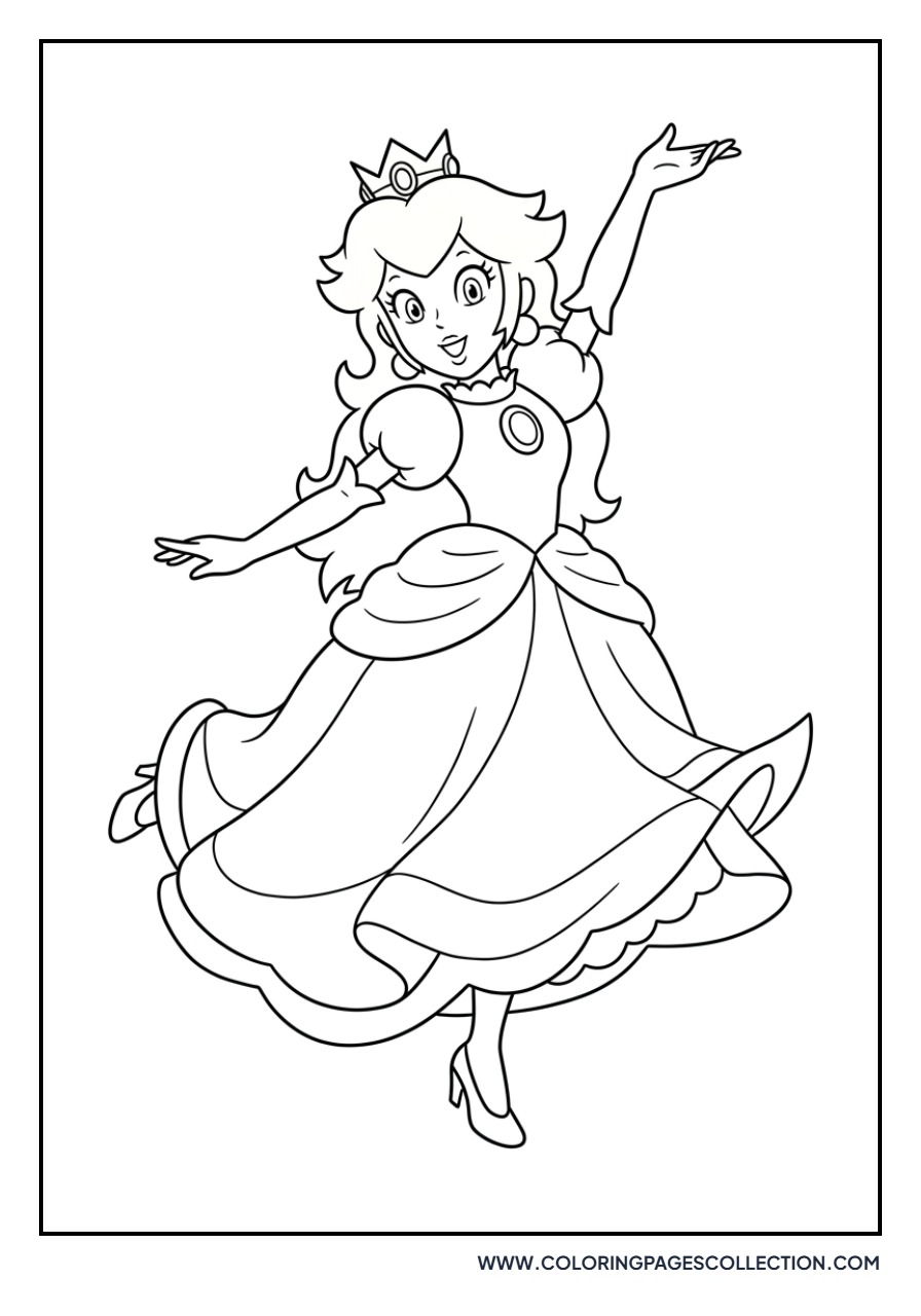 Princess Peach Dancing