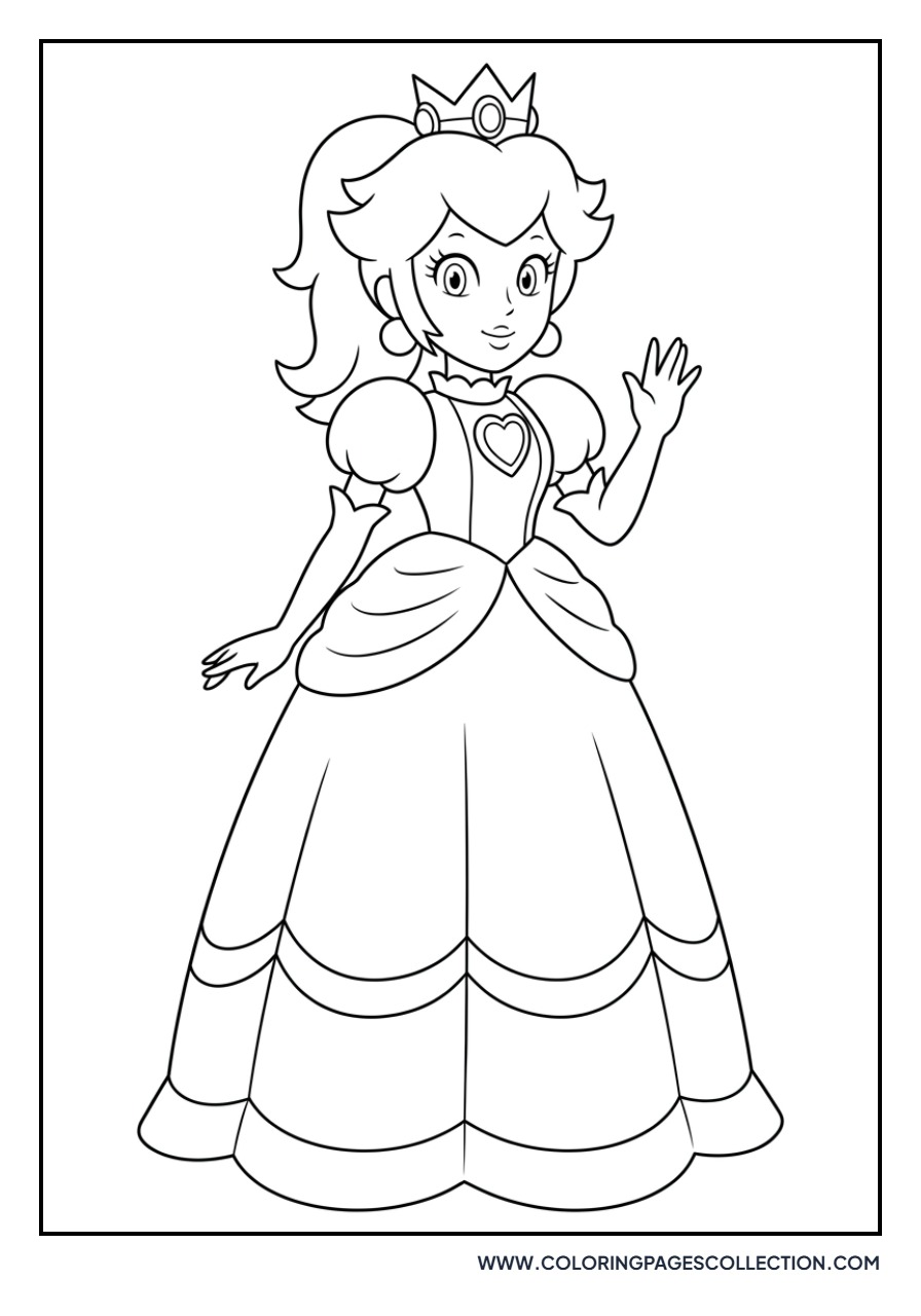 Princess Peach in her Gown