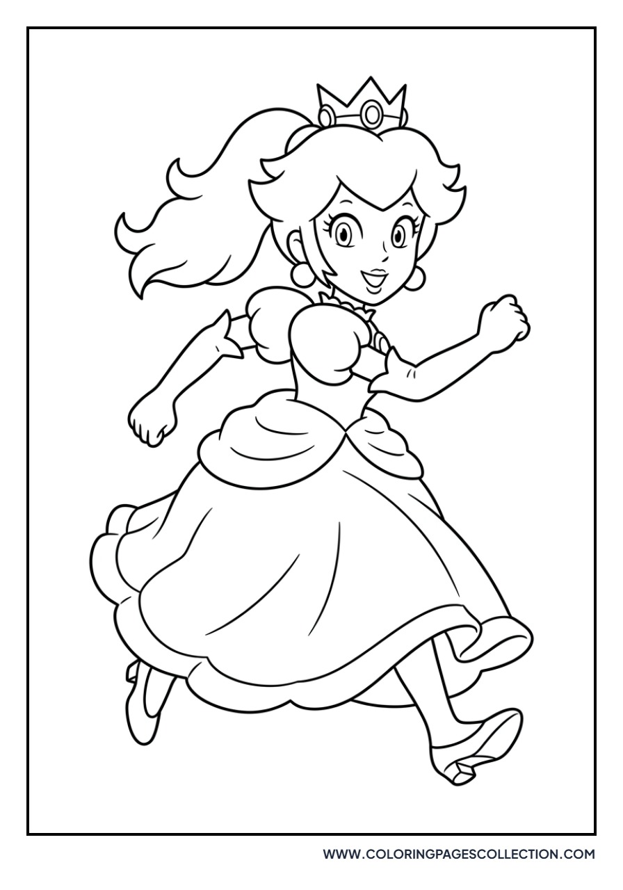 Princess Peach Running