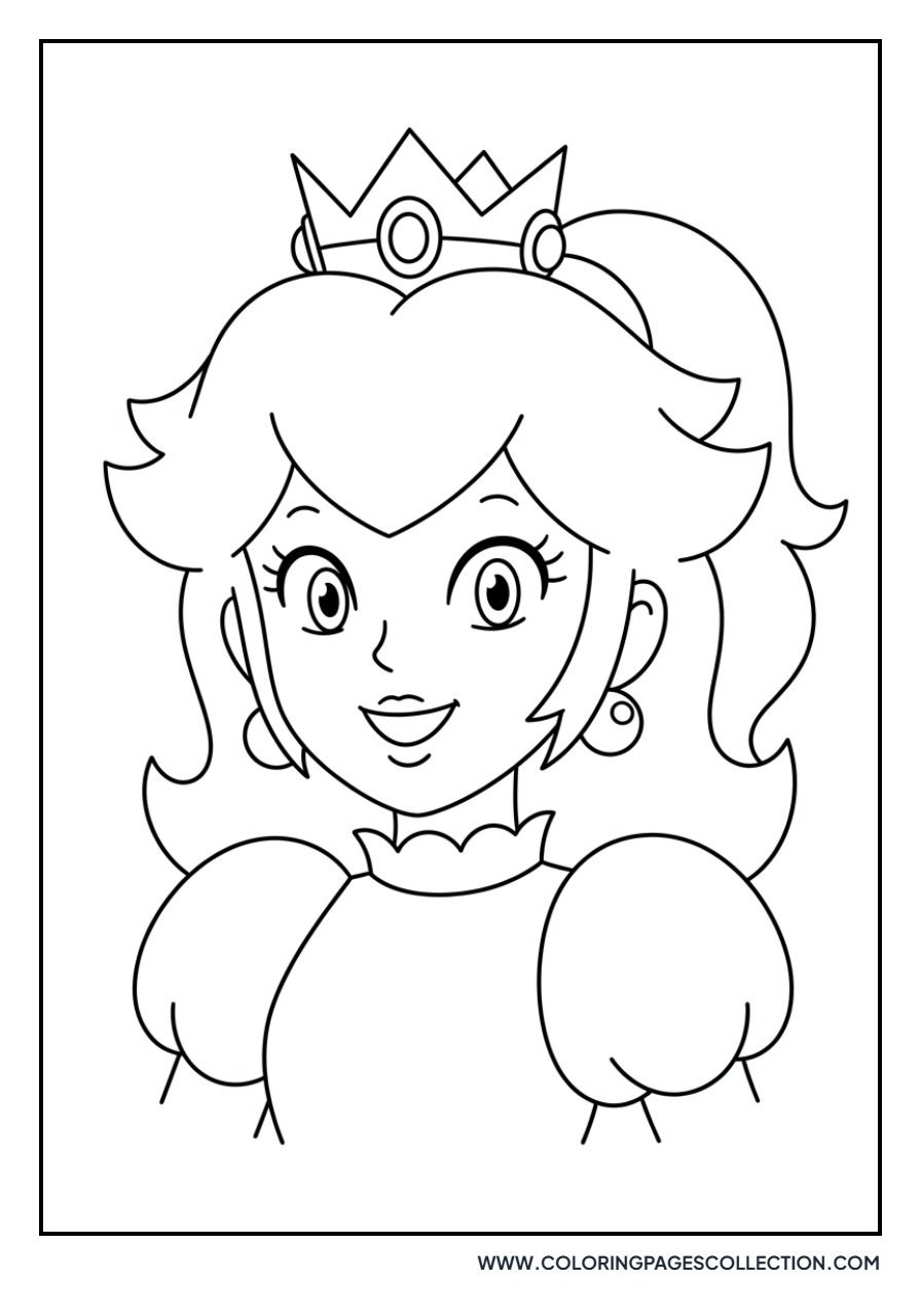 Princess Peach Smiling