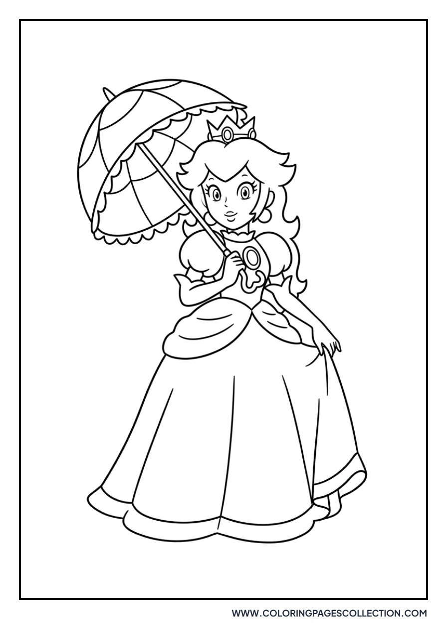 Princess Peach with Parasol