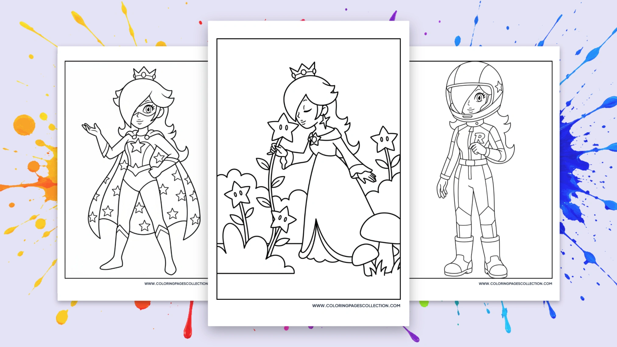 70+ Free Printable Rosalina Coloring Pages for Kids and Fans