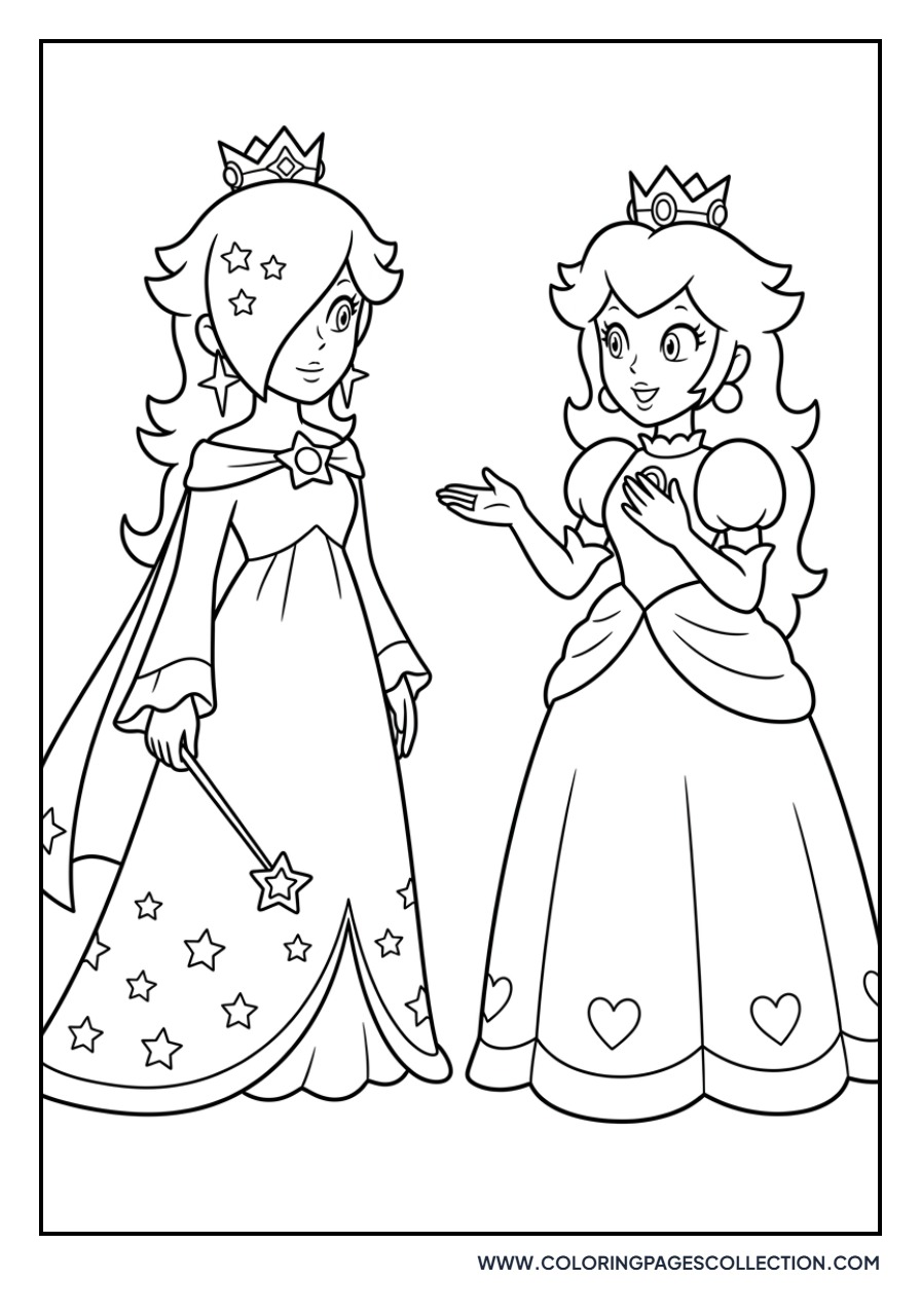 Rosalina and Peach Together