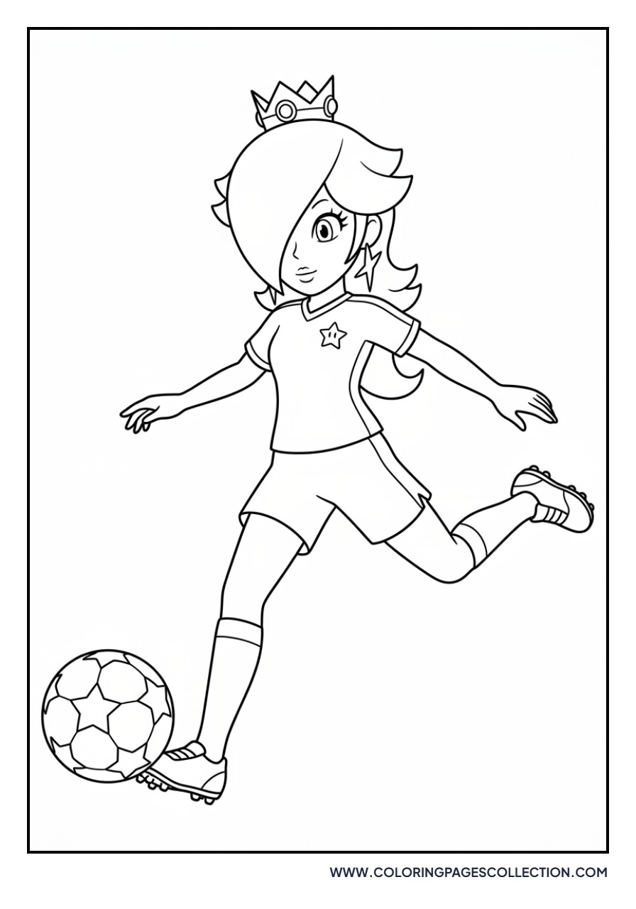 Rosalina as a Soccer Player