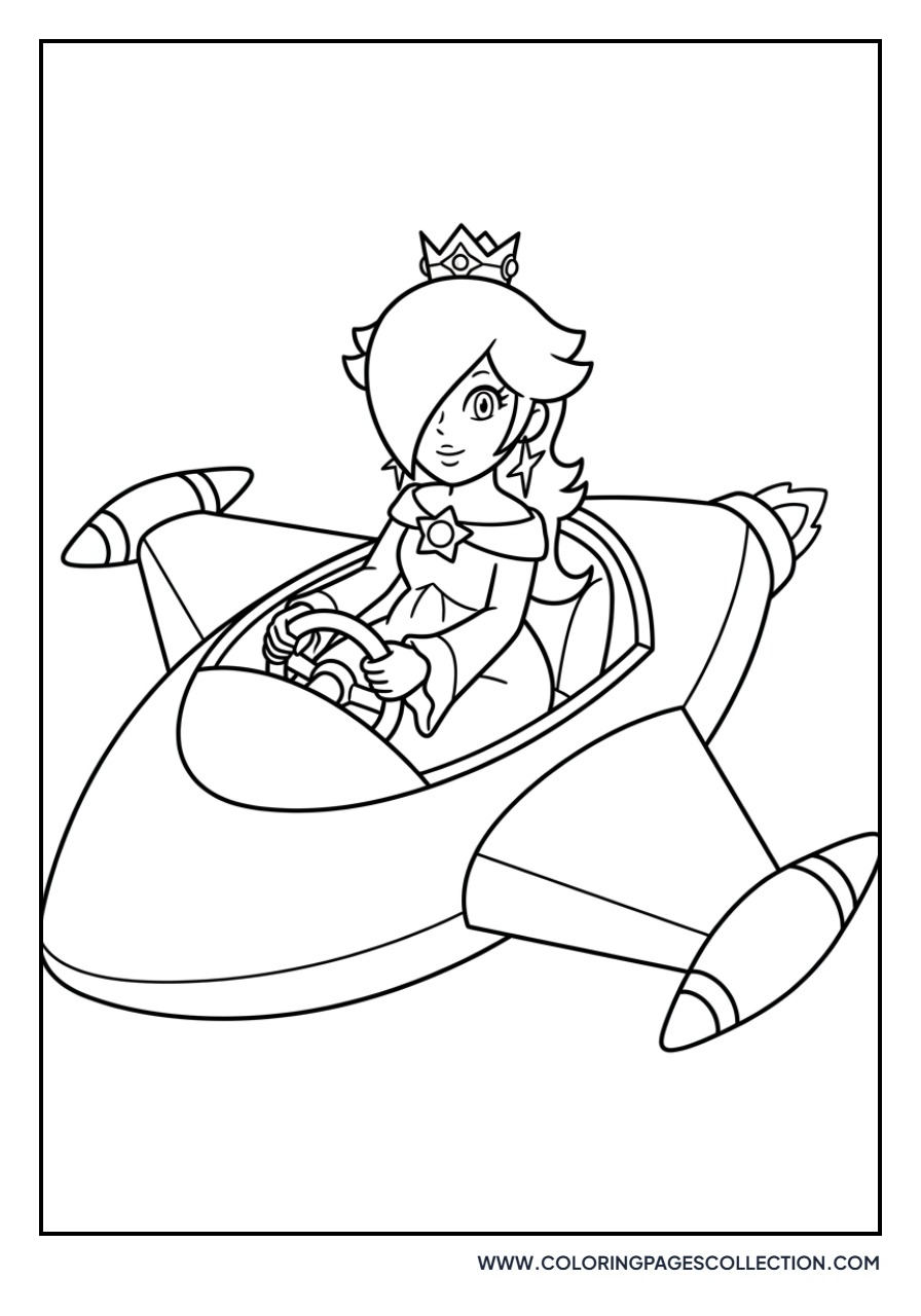 Rosalina in a Star-Shaped Ship
