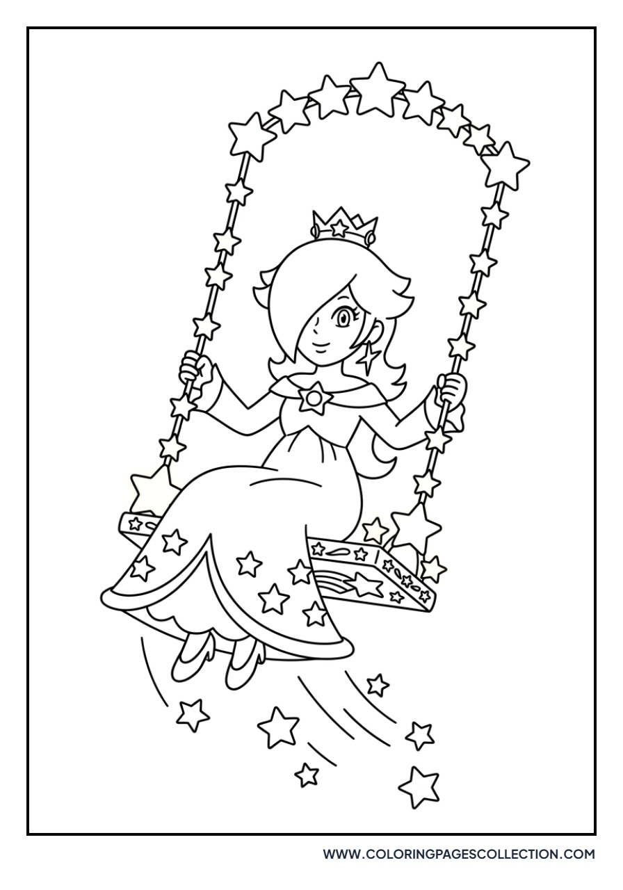 Rosalina in a Starry Swing