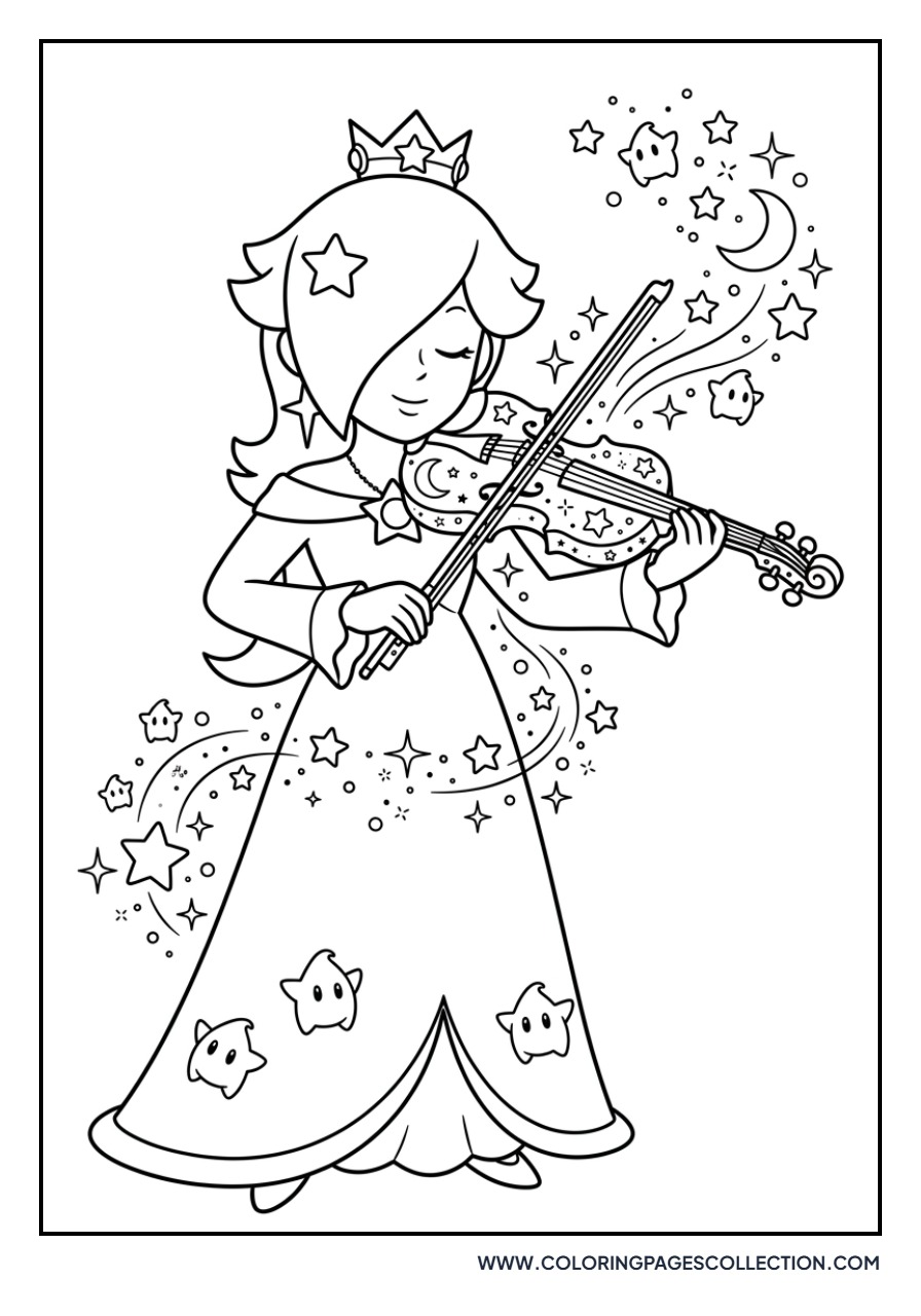 Rosalina Playing a Violin