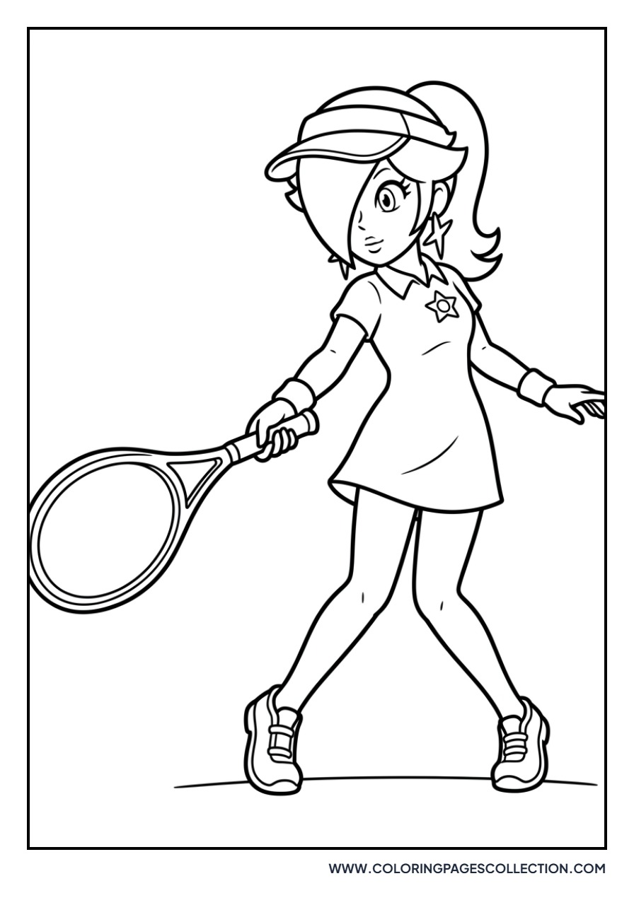 Rosalina Playing Tennis