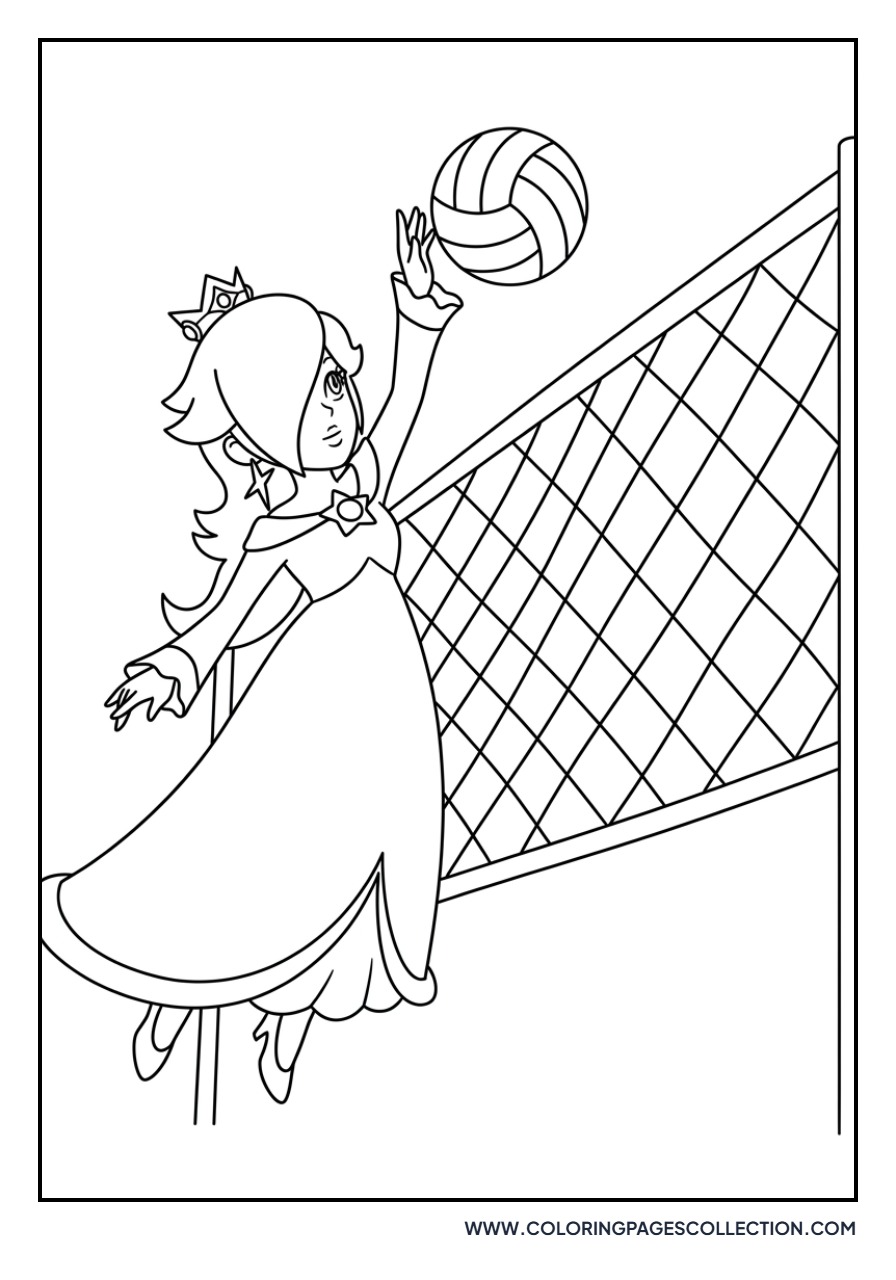 Rosalina Playing Volleyball