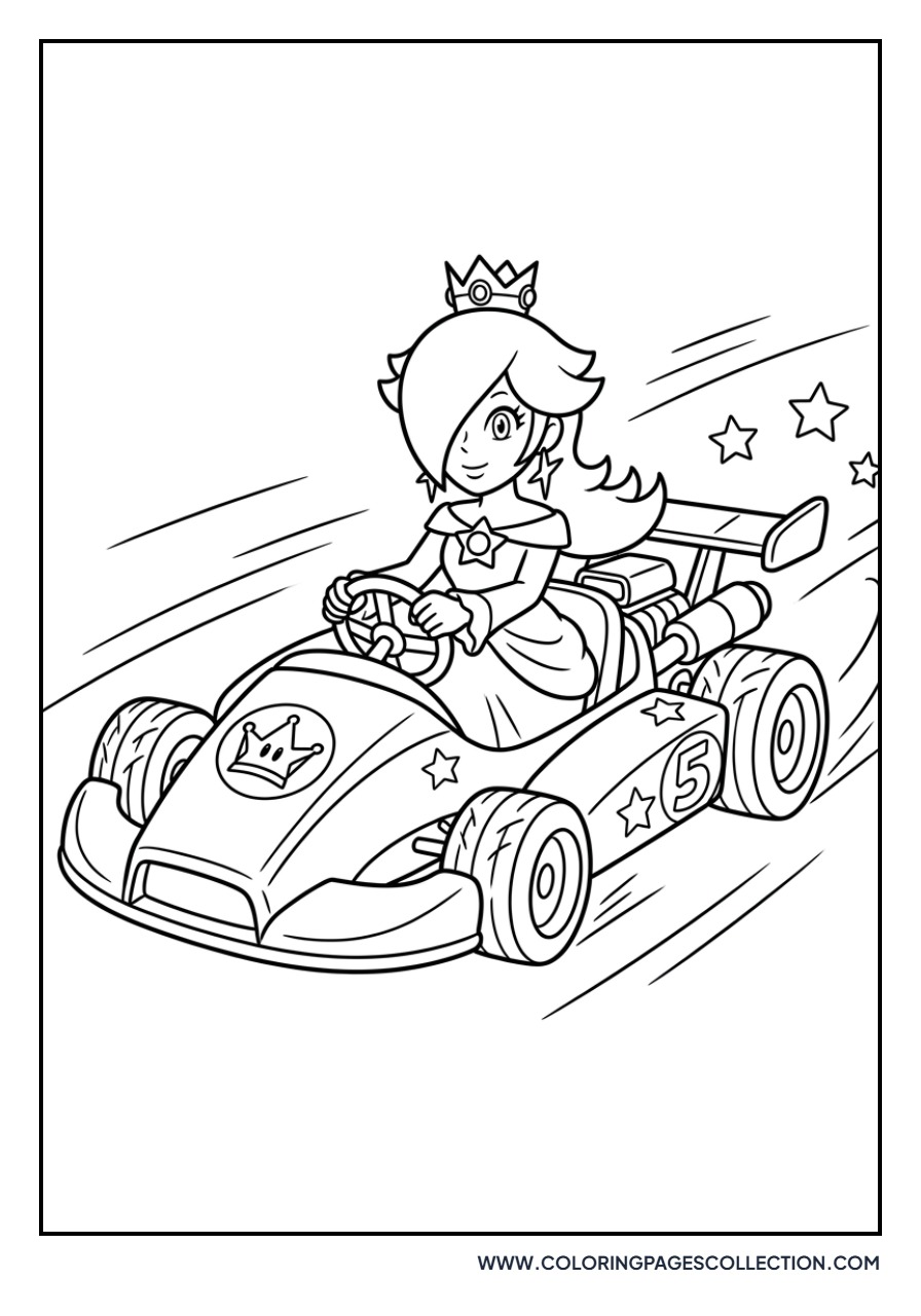 Rosalina Racing her Kart