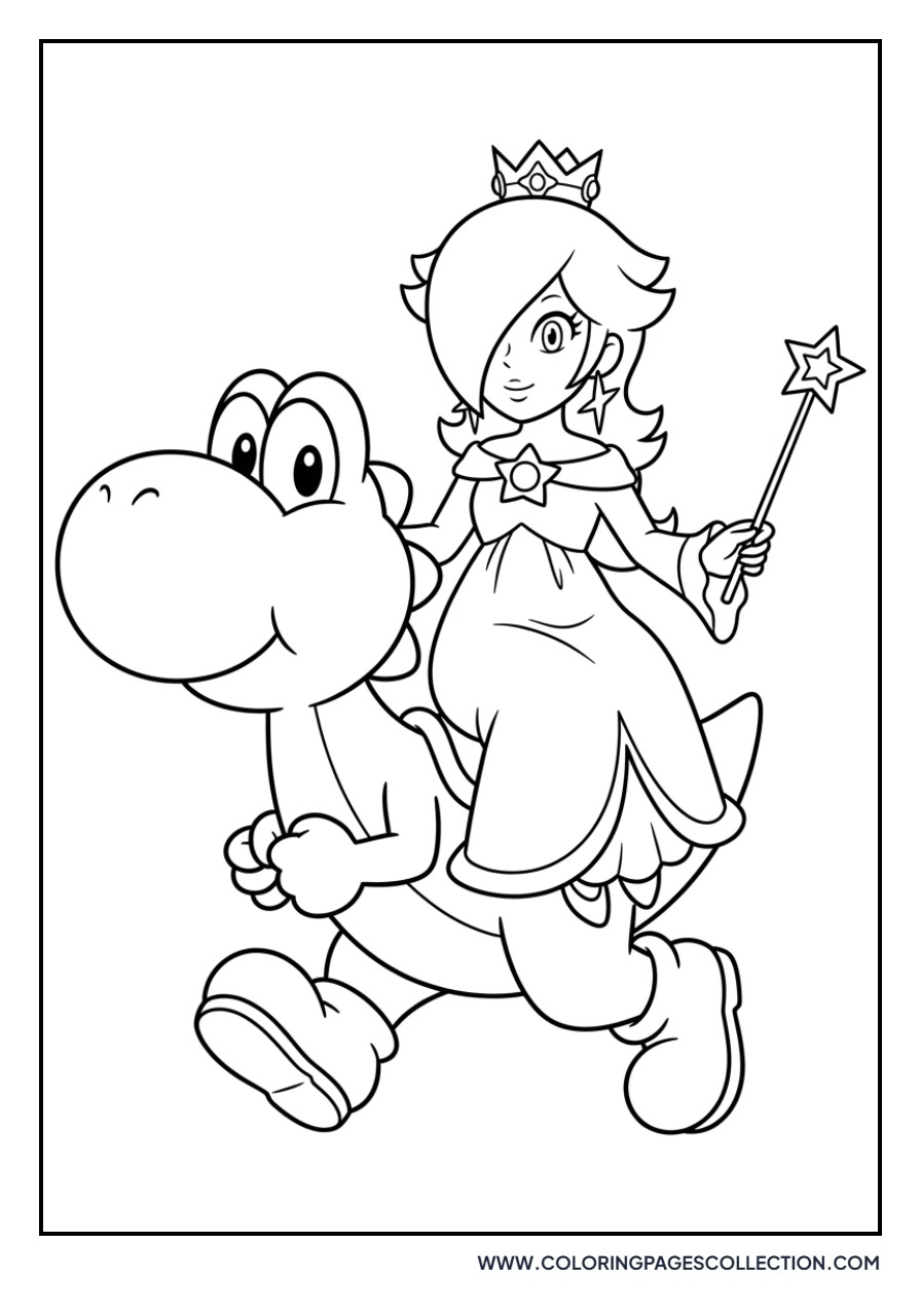 Rosalina Riding a Yoshi