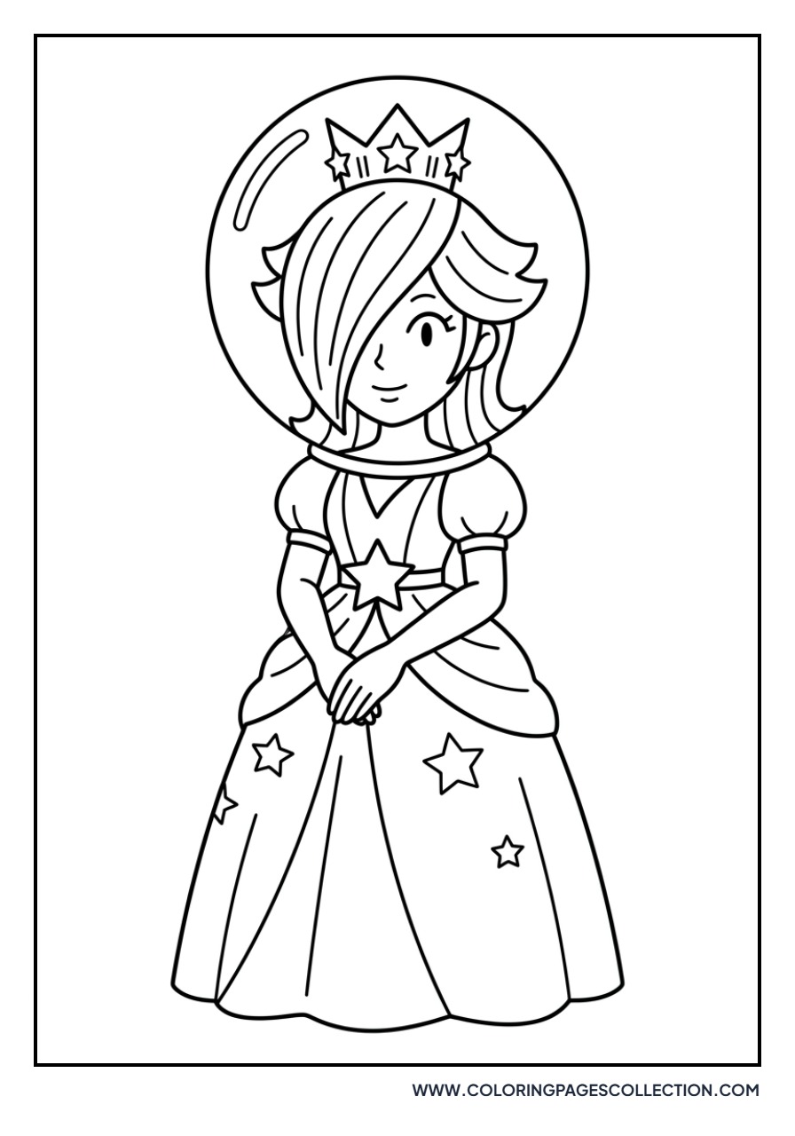 Rosalina Wearing a Space Helmet