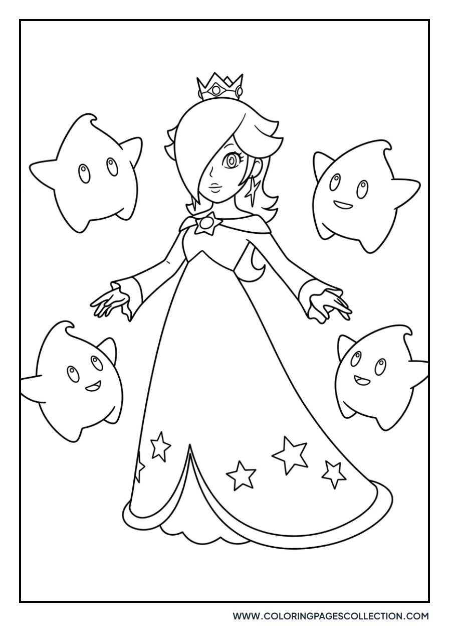 Rosalina with a Group of Lumas
