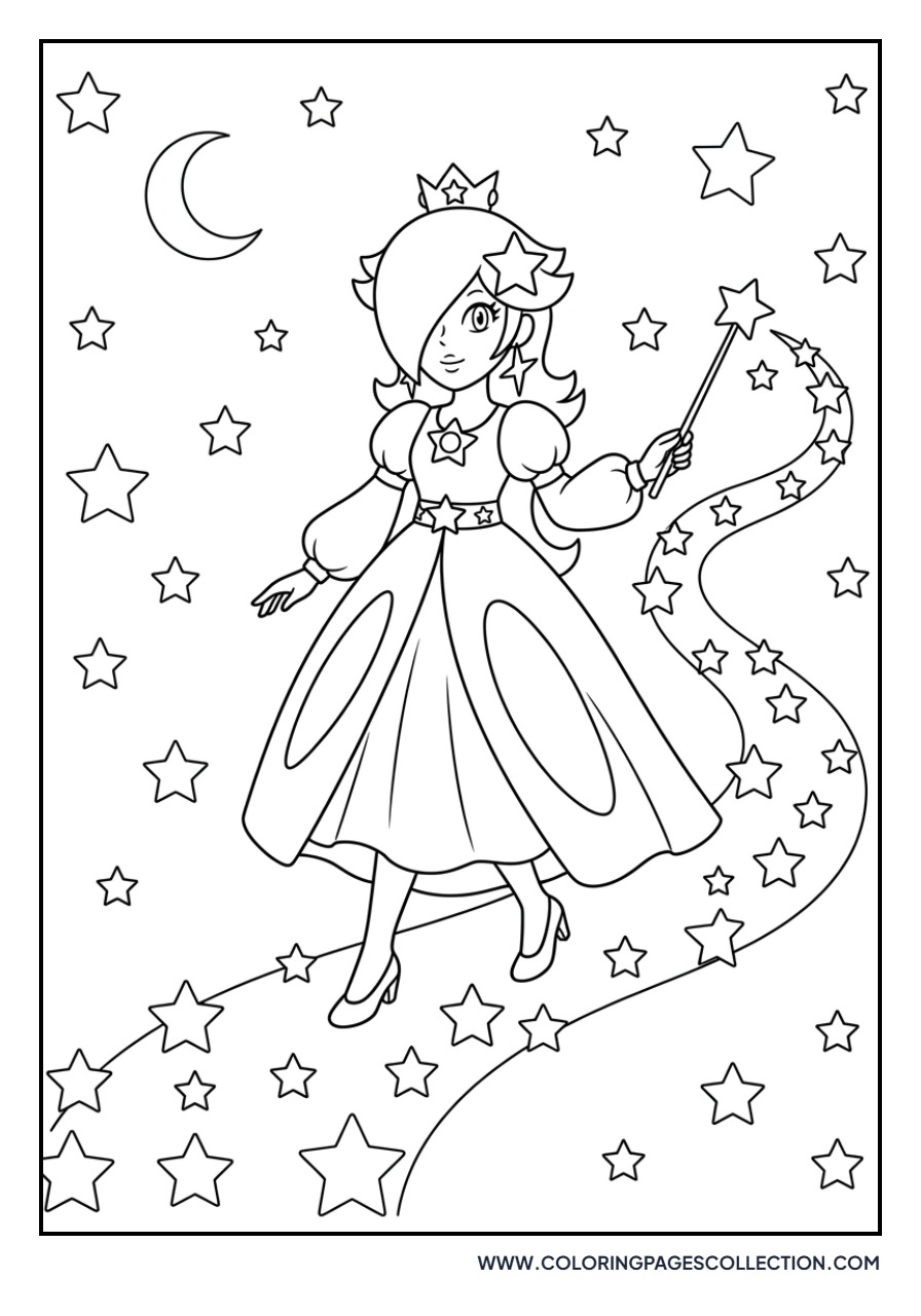 Rosalina with a Magic Star Path
