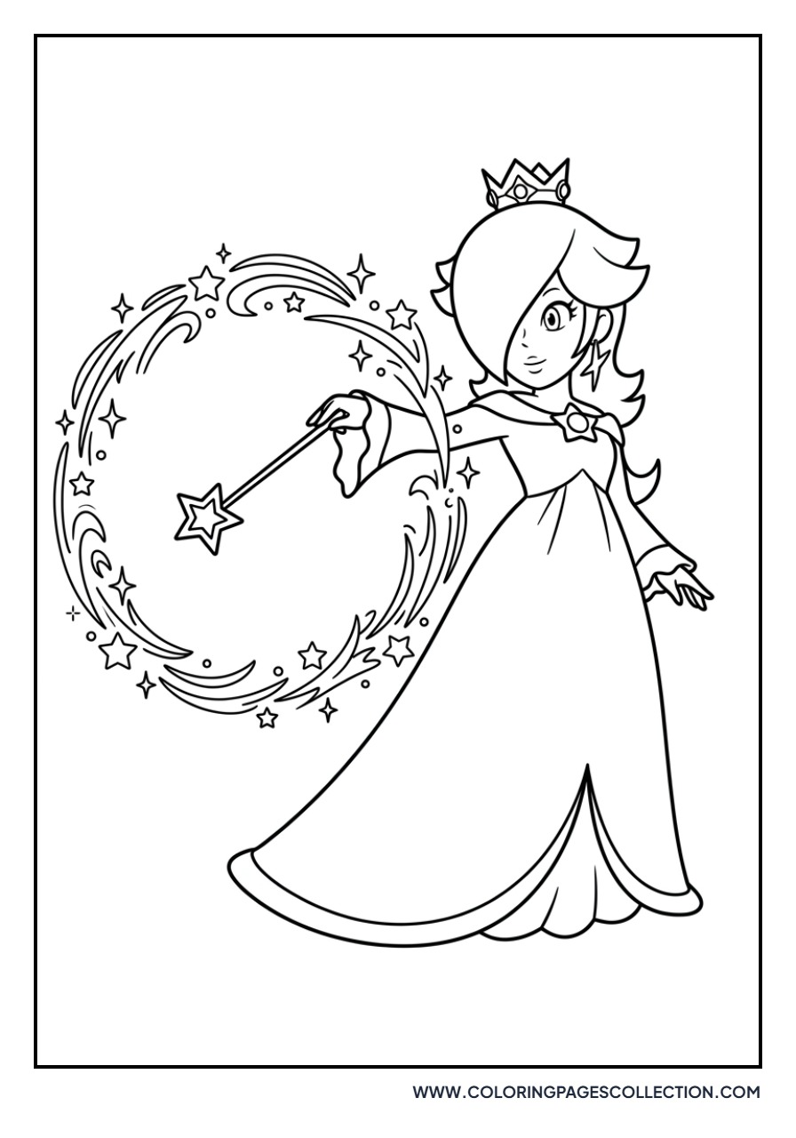 Rosalina with a Star Wand Shield