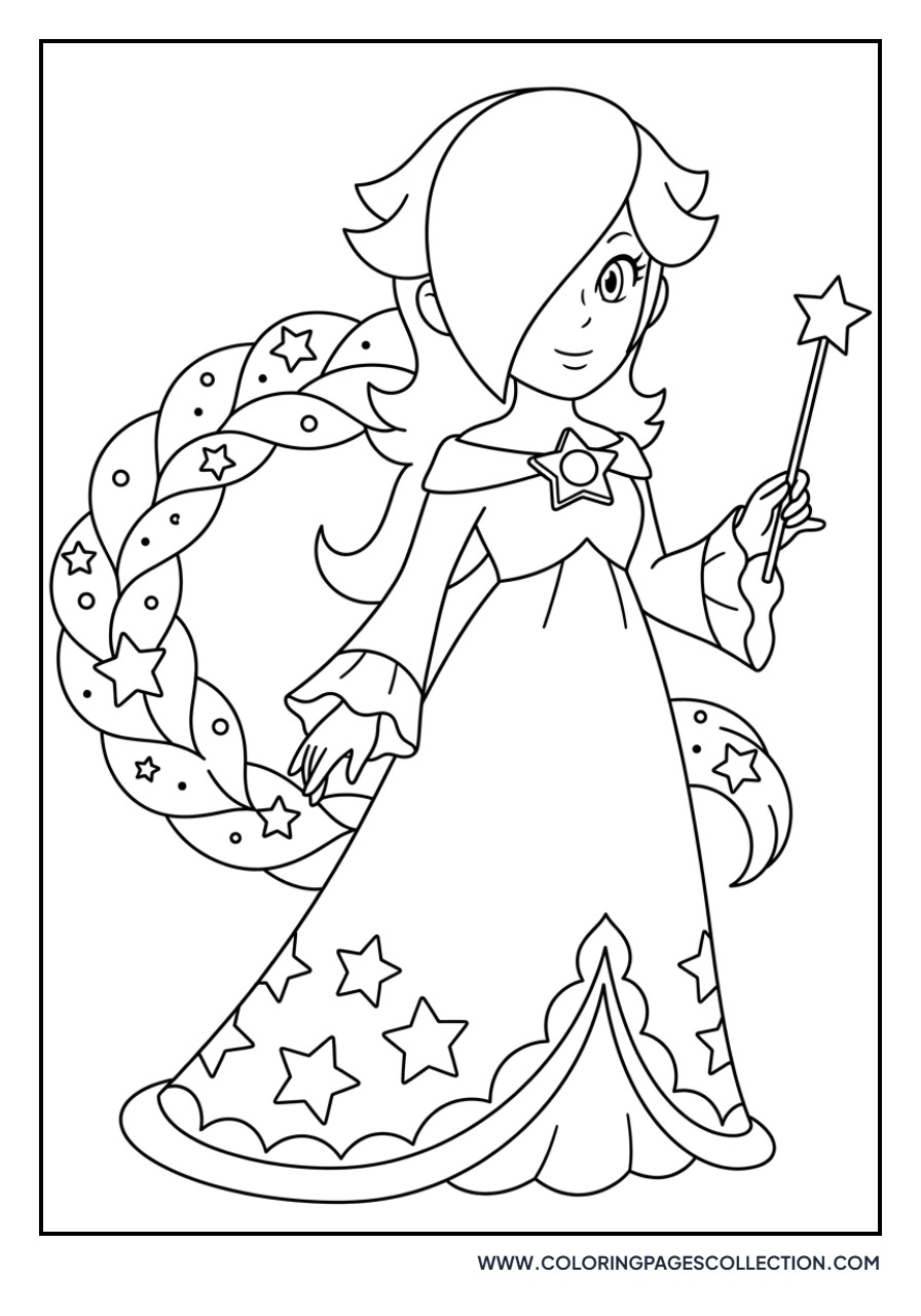 Rosalina with her Hair Braided