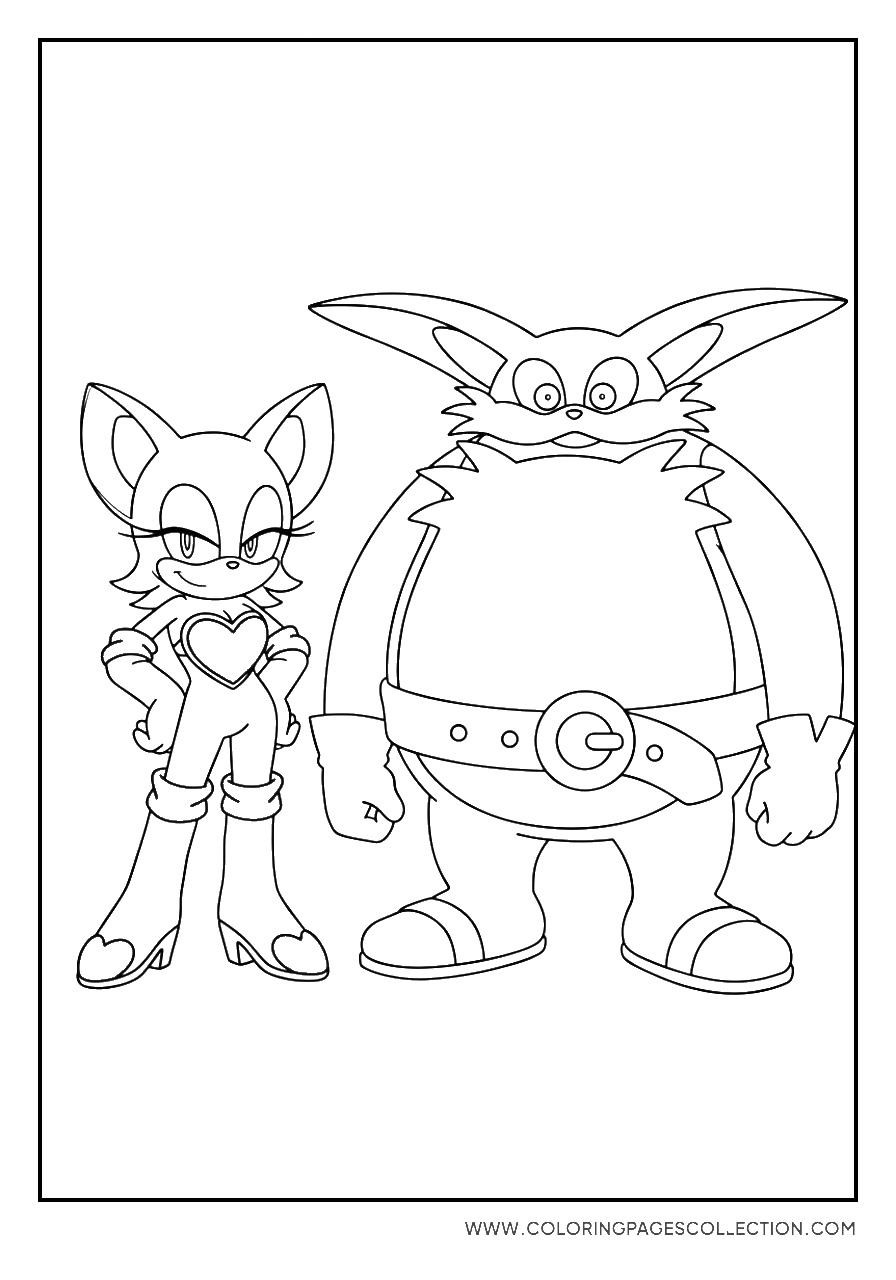 Rouge the Bat and Big the Cat