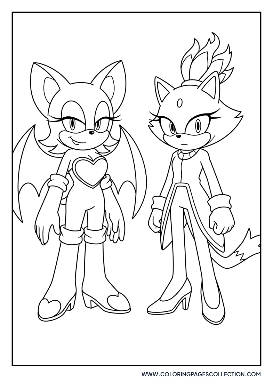 Rouge the Bat and Blaze the Cat