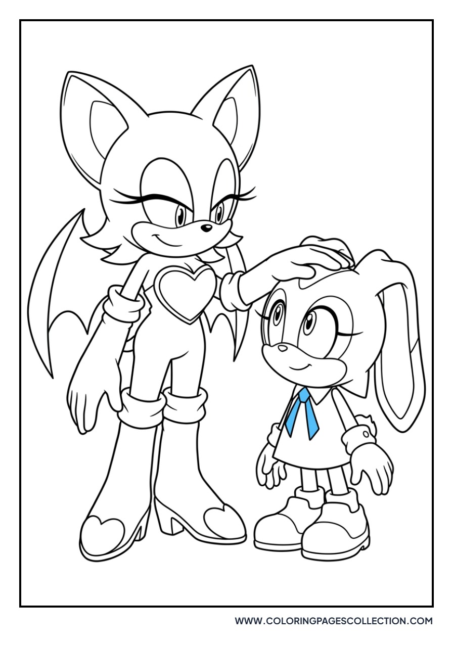 Rouge the Bat and Cream the Rabbit
