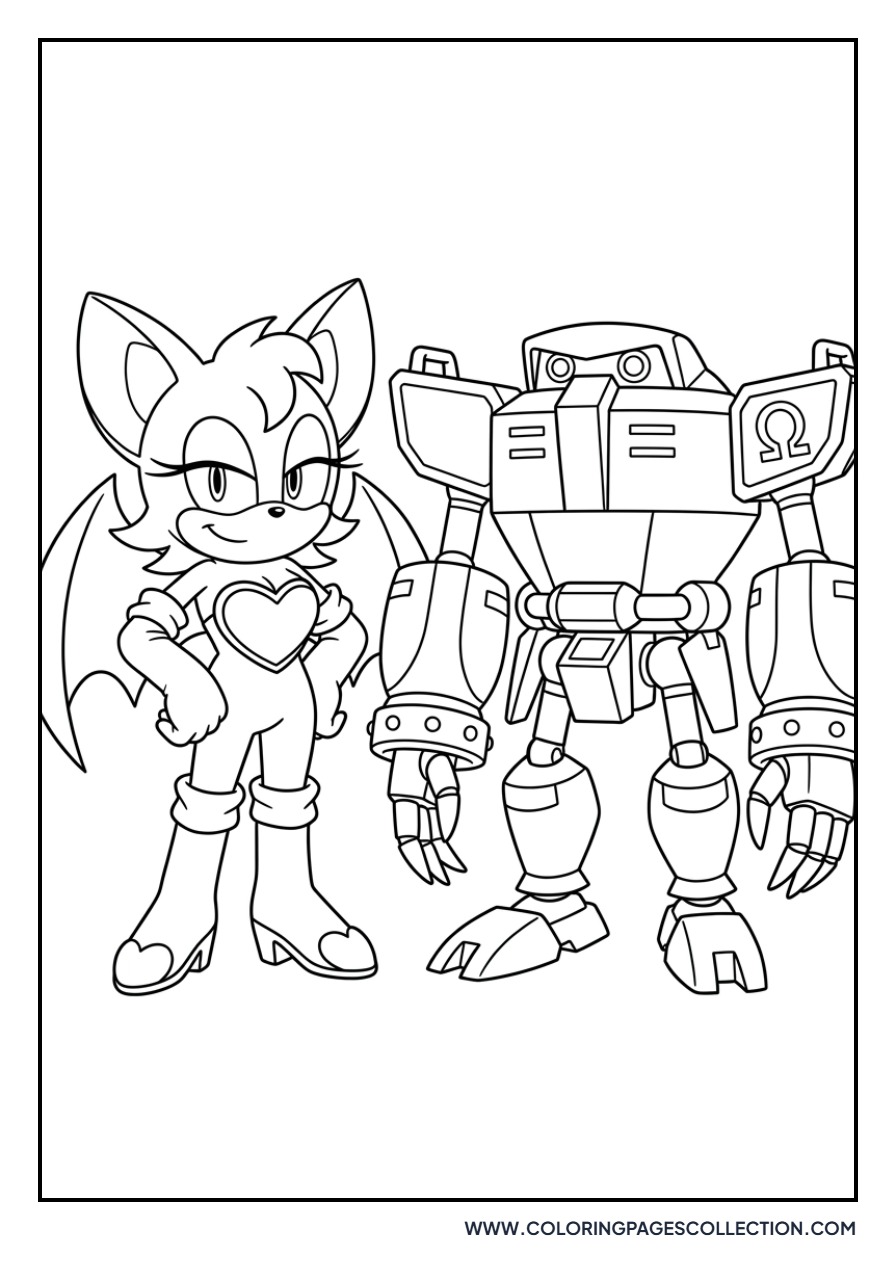 Rouge the Bat and E-123 Omega