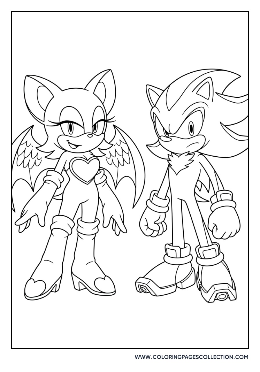 Rouge the Bat and Silver the Hedgehog