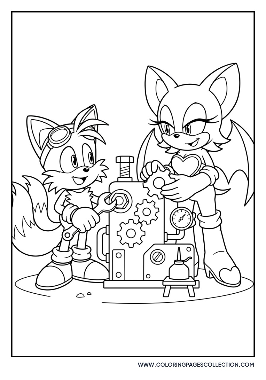 Rouge the Bat and Tails