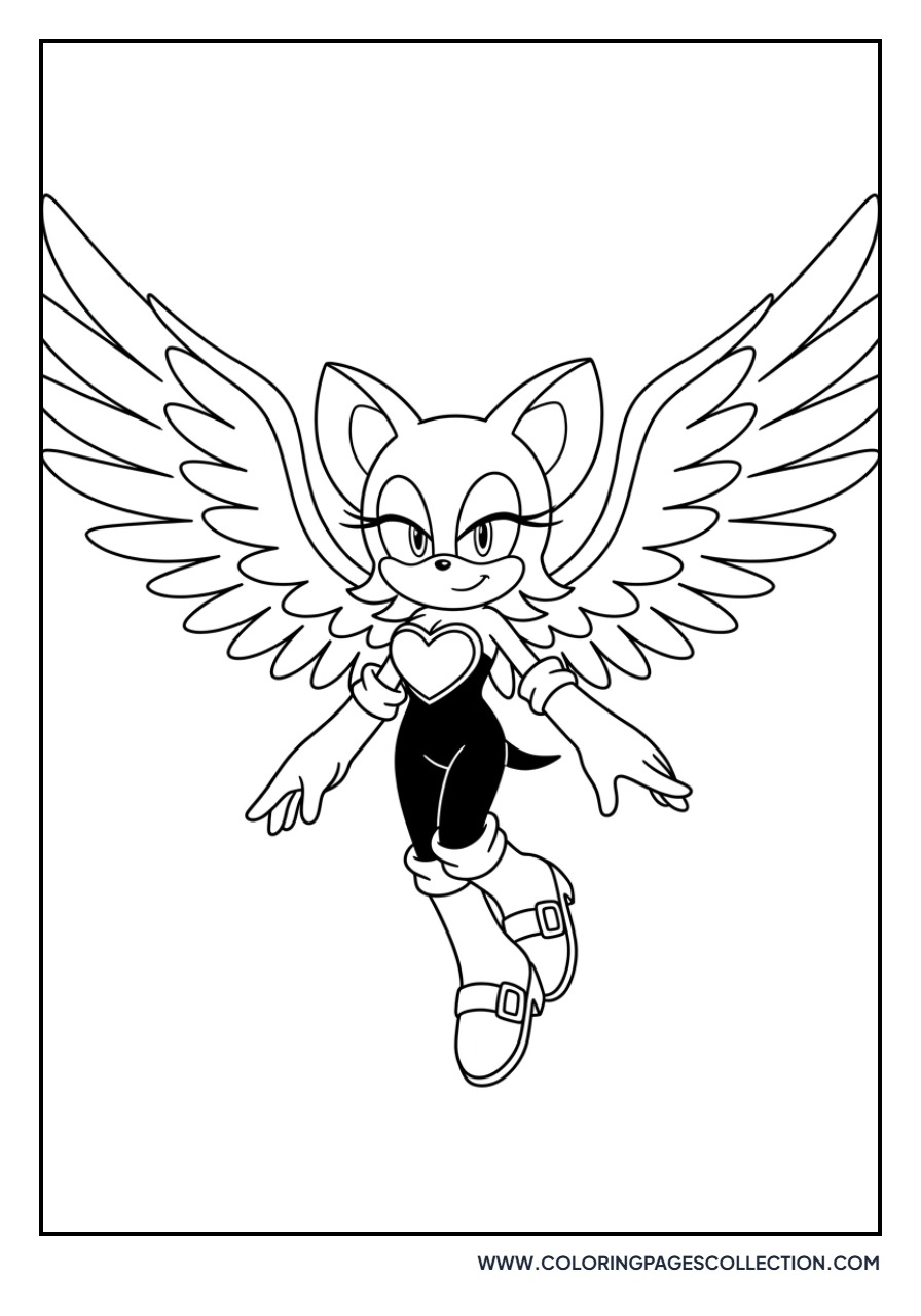 Rouge the Bat Flying High