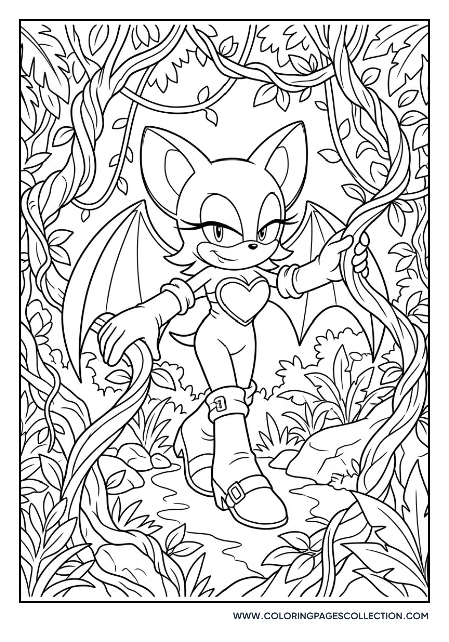 Rouge the Bat in the Jungle