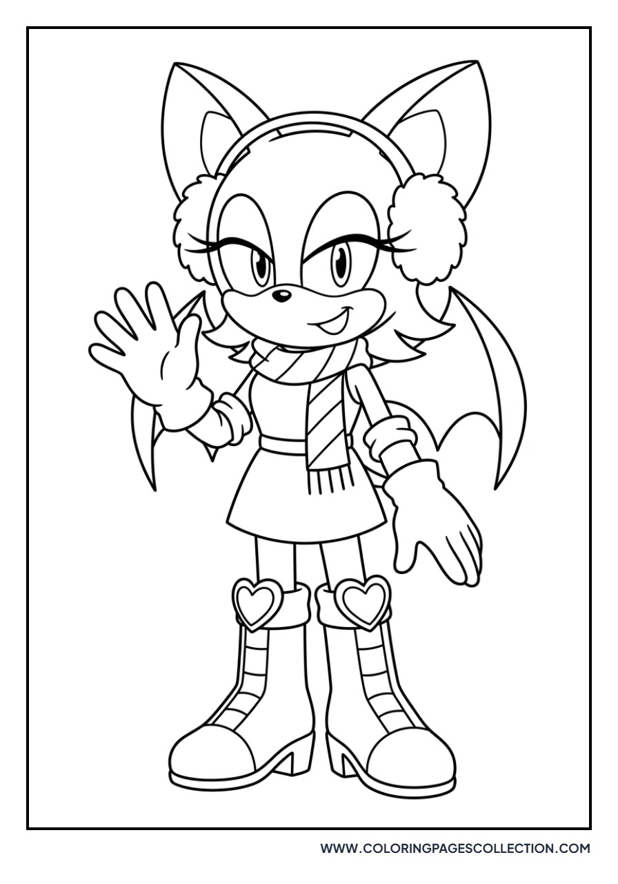 Rouge the Bat in Winter Gear
