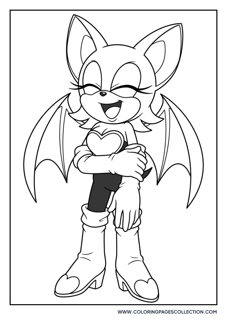 Rouge the Bat Laughing
