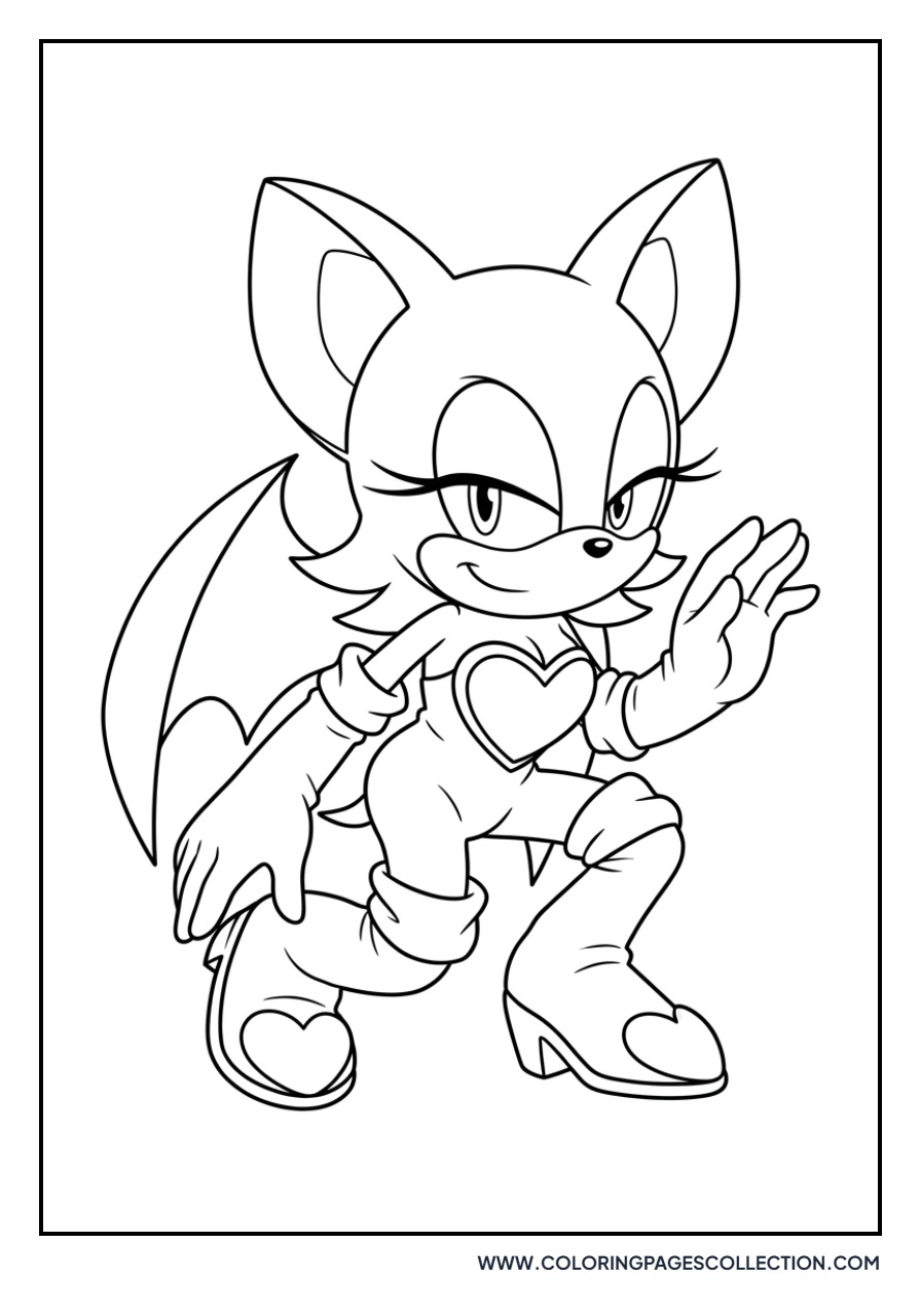 Rouge the Bat Looking Sneaky