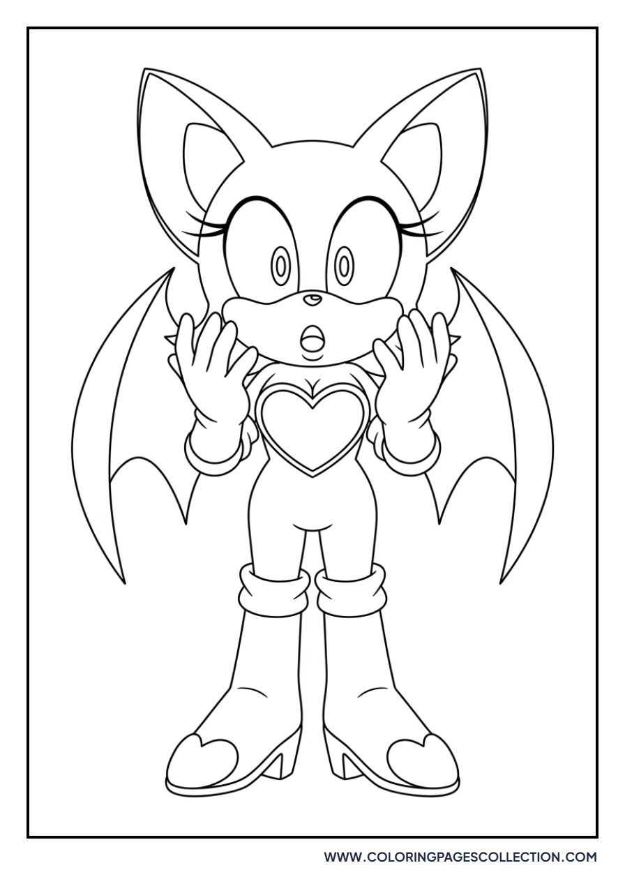Rouge the Bat Looking Surprised